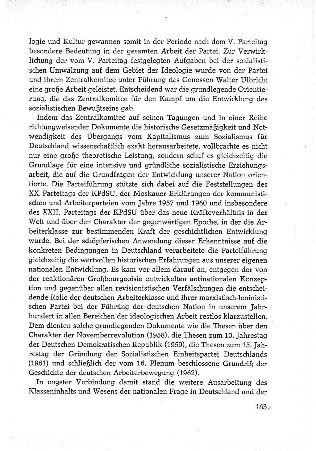 Protokoll der Verhandlungen des Ⅵ. Parteitages der Sozialistischen Einheitspartei Deutschlands (SED) [Deutsche Demokratische Republik (DDR)] 1963, Band Ⅳ, Seite 163 (Prot. Verh. Ⅵ. PT SED DDR 1963, Bd. Ⅳ, S. 163)