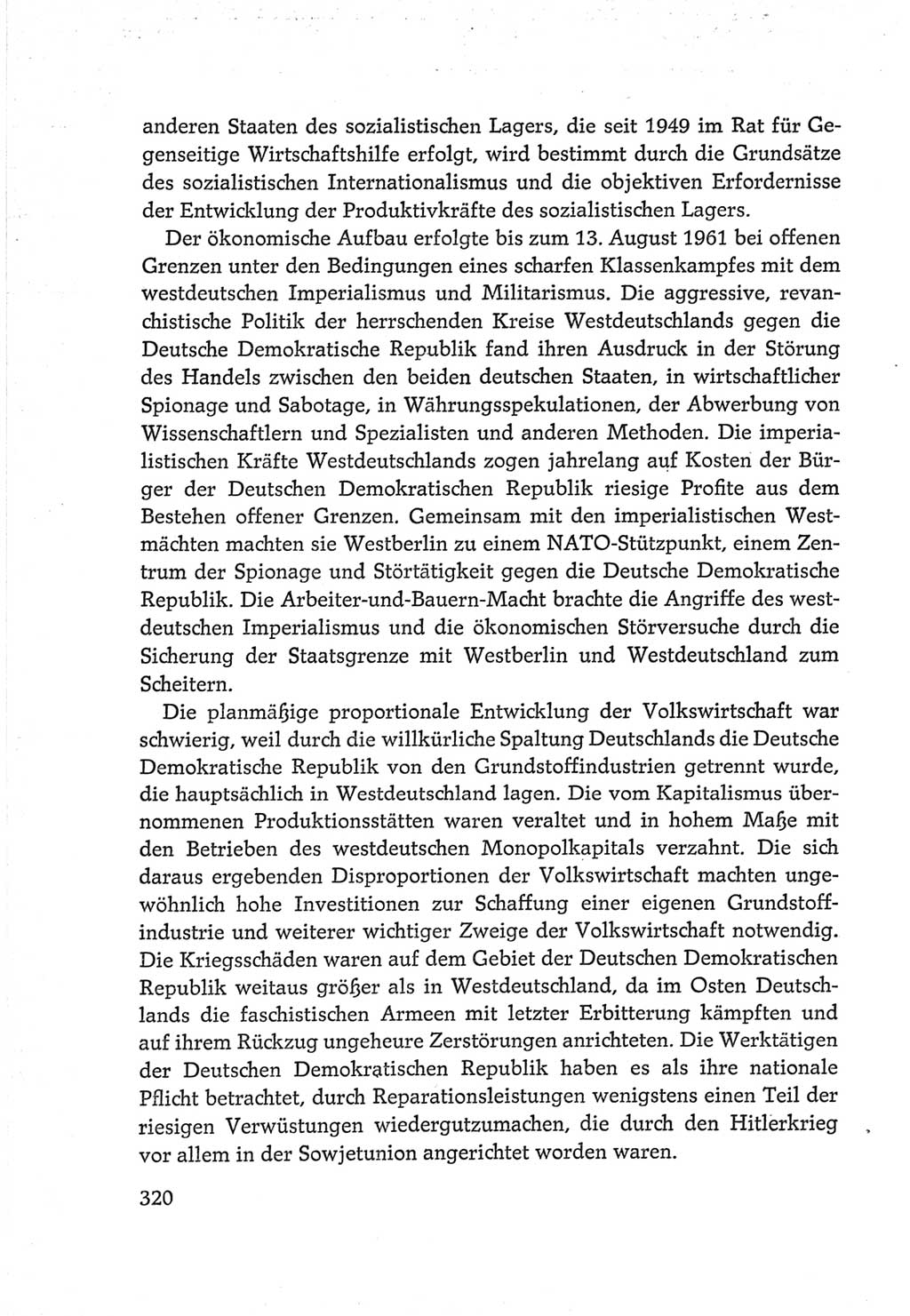 Protokoll der Verhandlungen des Ⅵ. Parteitages der Sozialistischen Einheitspartei Deutschlands (SED) [Deutsche Demokratische Republik (DDR)] 1963, Band Ⅳ, Seite 320 (Prot. Verh. Ⅵ. PT SED DDR 1963, Bd. Ⅳ, S. 320)