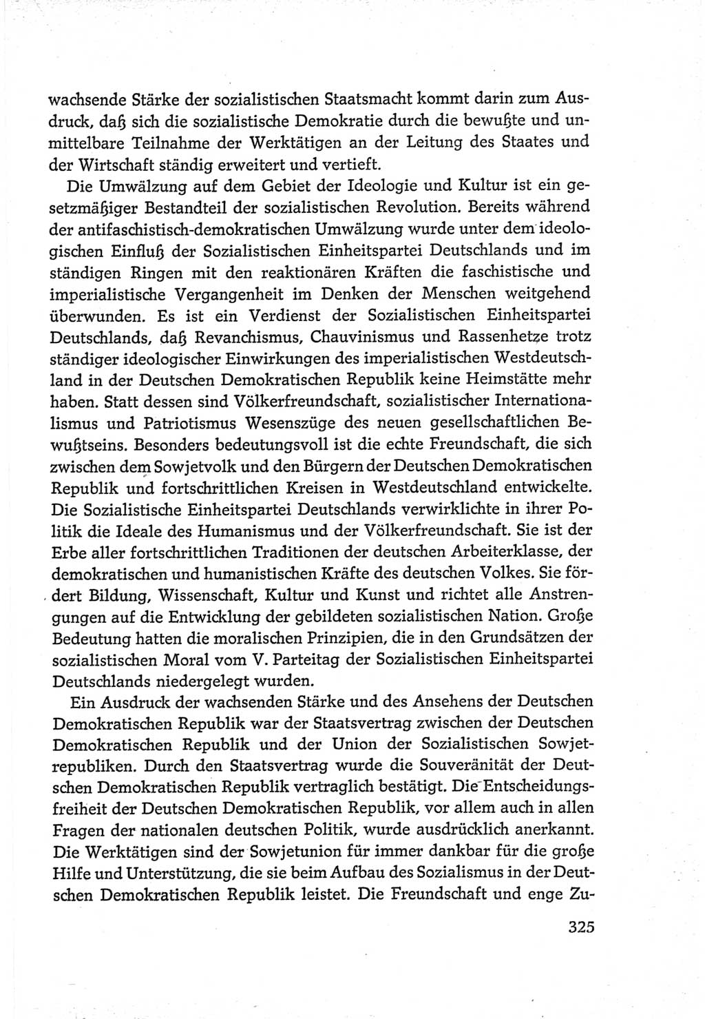 Protokoll der Verhandlungen des Ⅵ. Parteitages der Sozialistischen Einheitspartei Deutschlands (SED) [Deutsche Demokratische Republik (DDR)] 1963, Band Ⅳ, Seite 325 (Prot. Verh. Ⅵ. PT SED DDR 1963, Bd. Ⅳ, S. 325)