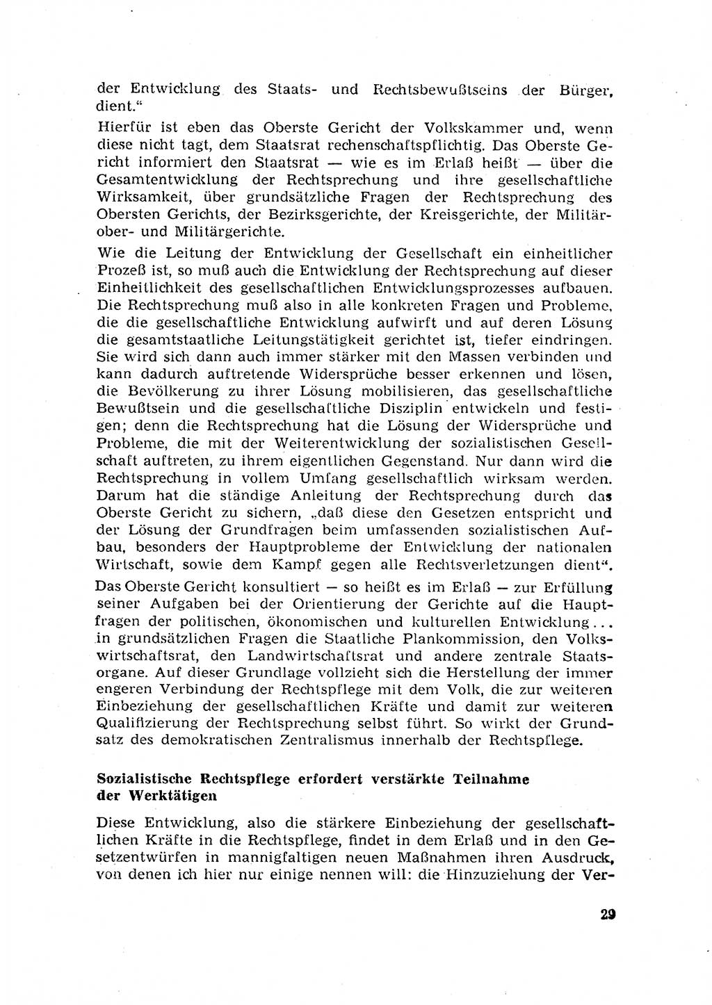 Rechtspflegeerlaß [Deutsche Demokratische Republik (DDR)] 1963, Seite 29 (R.-Pfl.-Erl. DDR 1963, S. 29)