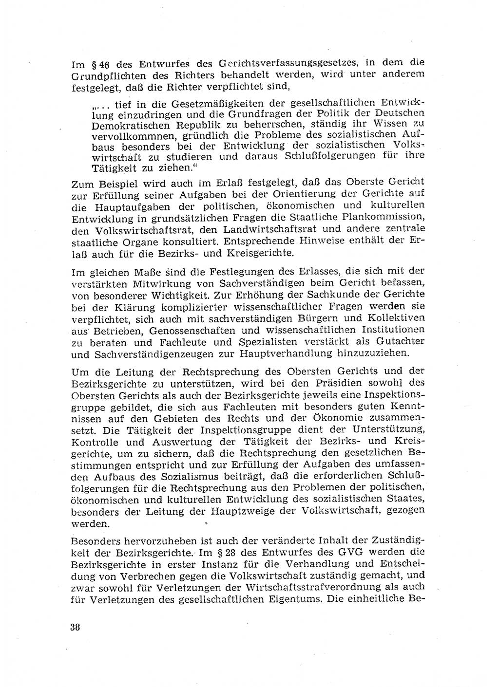 Rechtspflegeerlaß [Deutsche Demokratische Republik (DDR)] 1963, Seite 38 (R.-Pfl.-Erl. DDR 1963, S. 38)