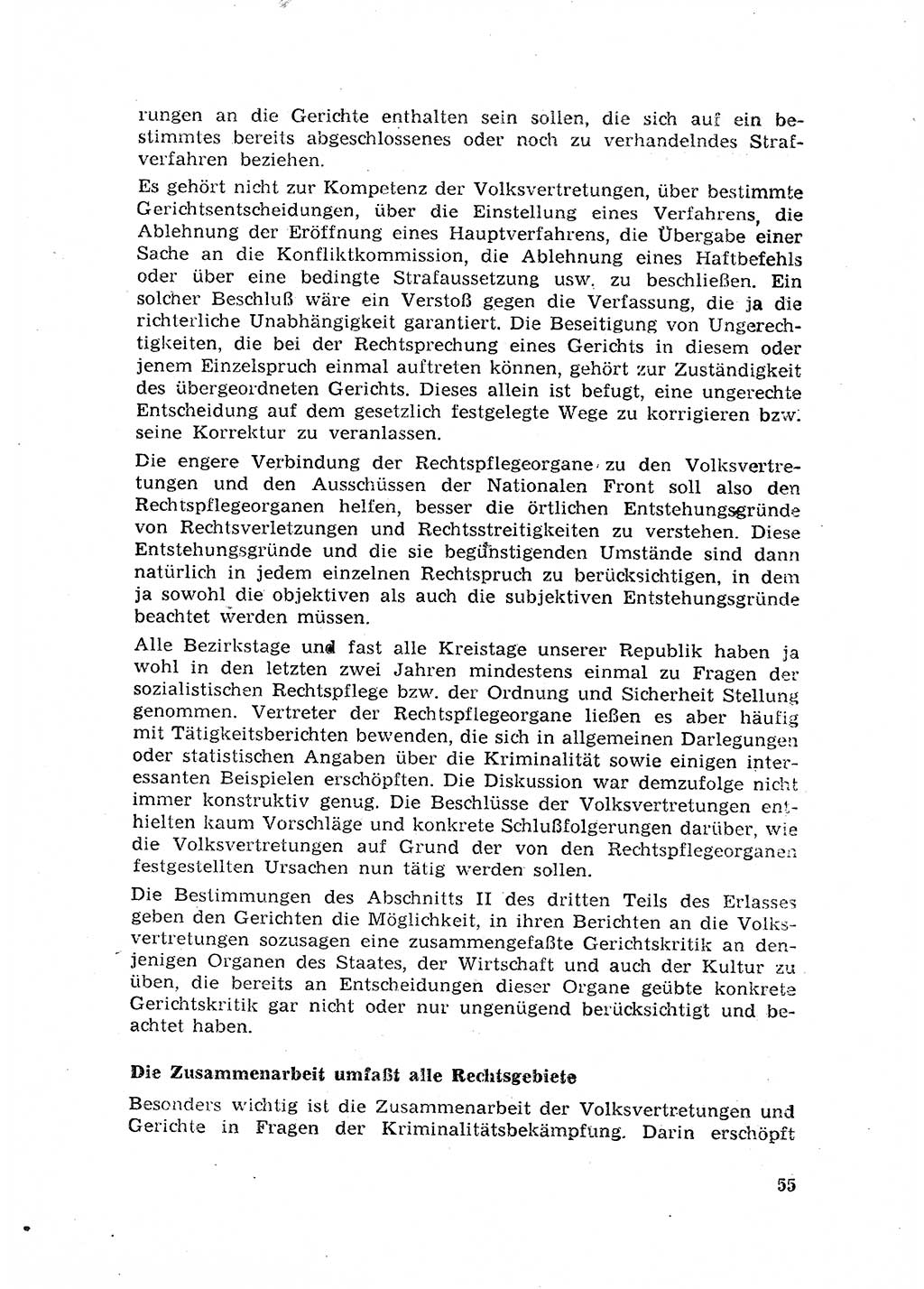 Rechtspflegeerlaß [Deutsche Demokratische Republik (DDR)] 1963, Seite 55 (R.-Pfl.-Erl. DDR 1963, S. 55)