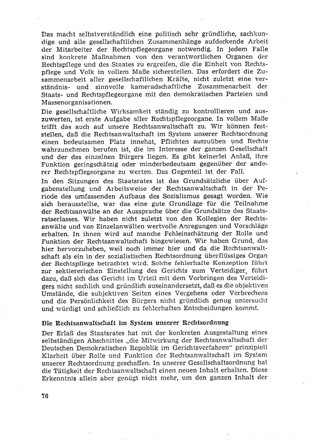 Rechtspflegeerlaß [Deutsche Demokratische Republik (DDR)] 1963, Seite 76 (R.-Pfl.-Erl. DDR 1963, S. 76)