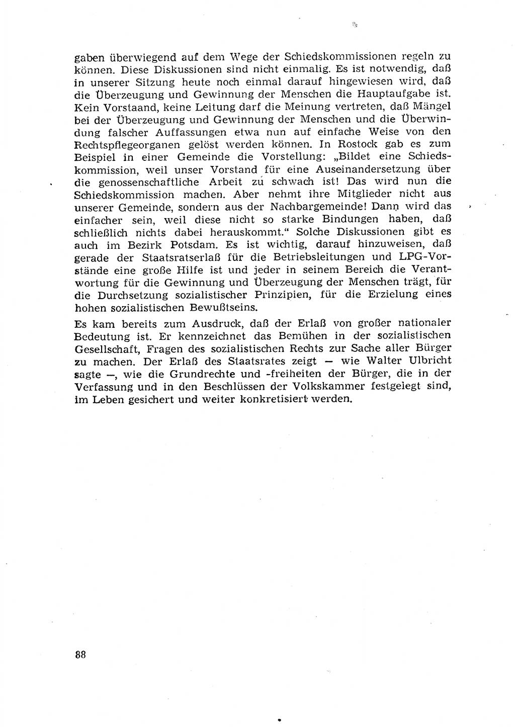 Rechtspflegeerlaß [Deutsche Demokratische Republik (DDR)] 1963, Seite 88 (R.-Pfl.-Erl. DDR 1963, S. 88)