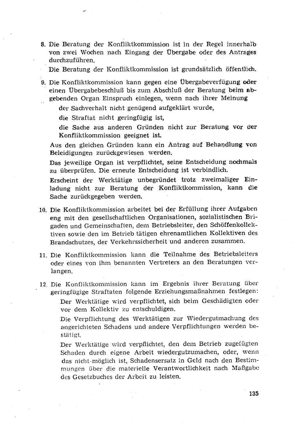 Rechtspflegeerlaß [Deutsche Demokratische Republik (DDR)] 1963, Seite 135 (R.-Pfl.-Erl. DDR 1963, S. 135)