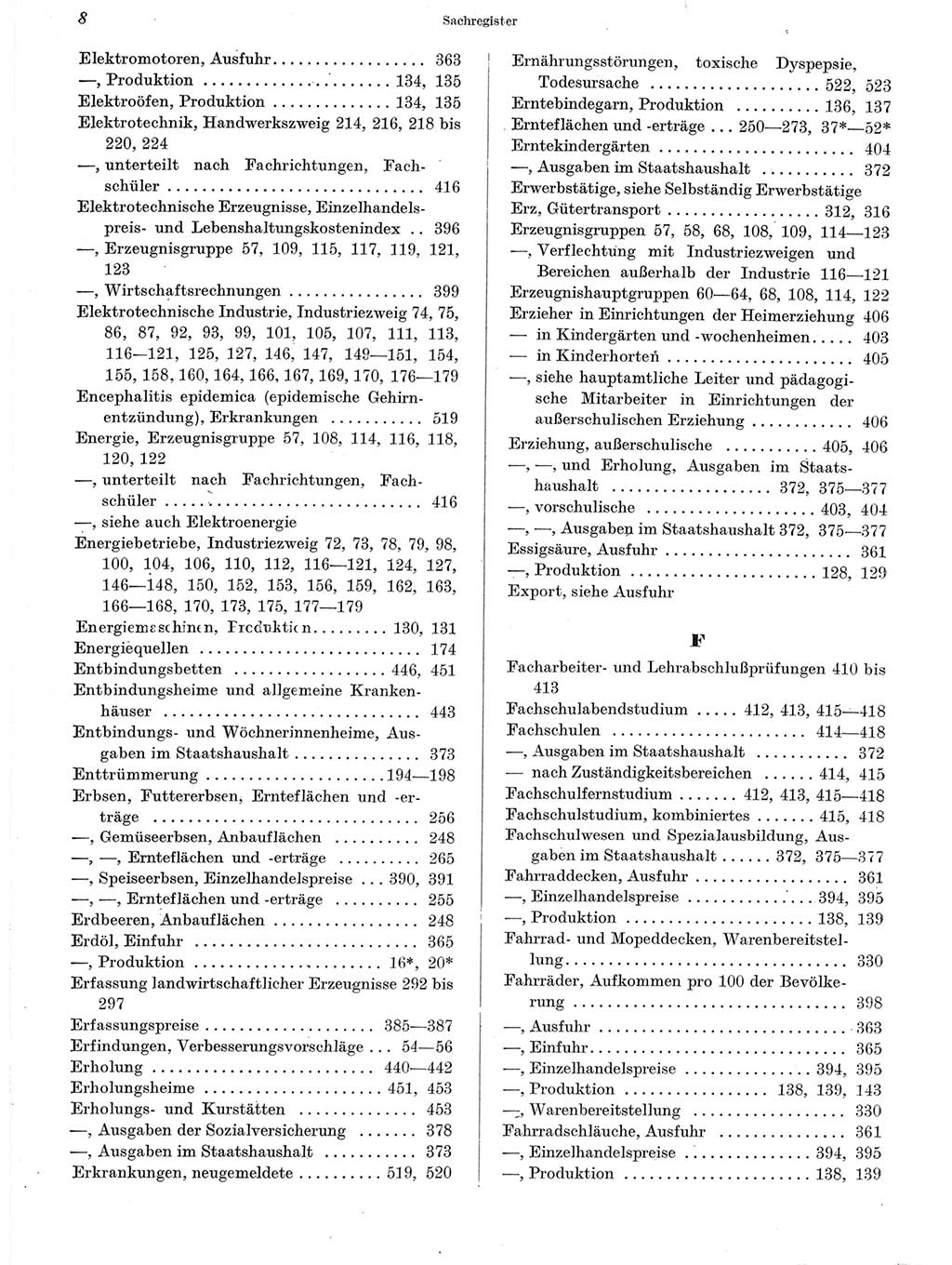 Statistisches Jahrbuch der Deutschen Demokratischen Republik (DDR) 1963, Seite 8 (Stat. Jb. DDR 1963, S. 8)