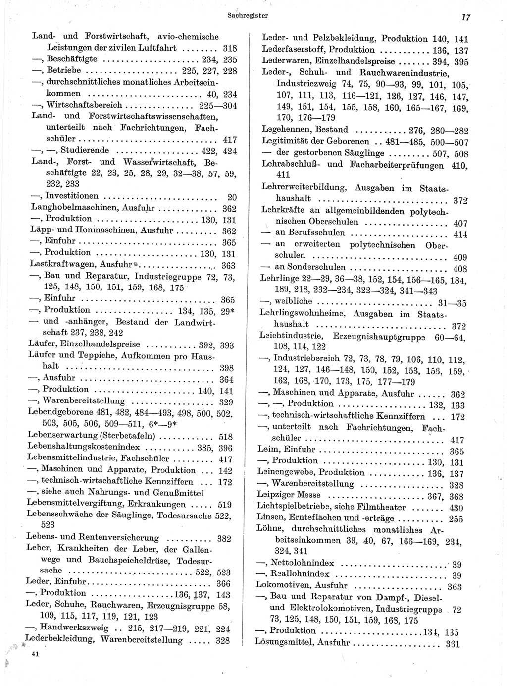 Statistisches Jahrbuch der Deutschen Demokratischen Republik (DDR) 1963, Seite 17 (Stat. Jb. DDR 1963, S. 17)