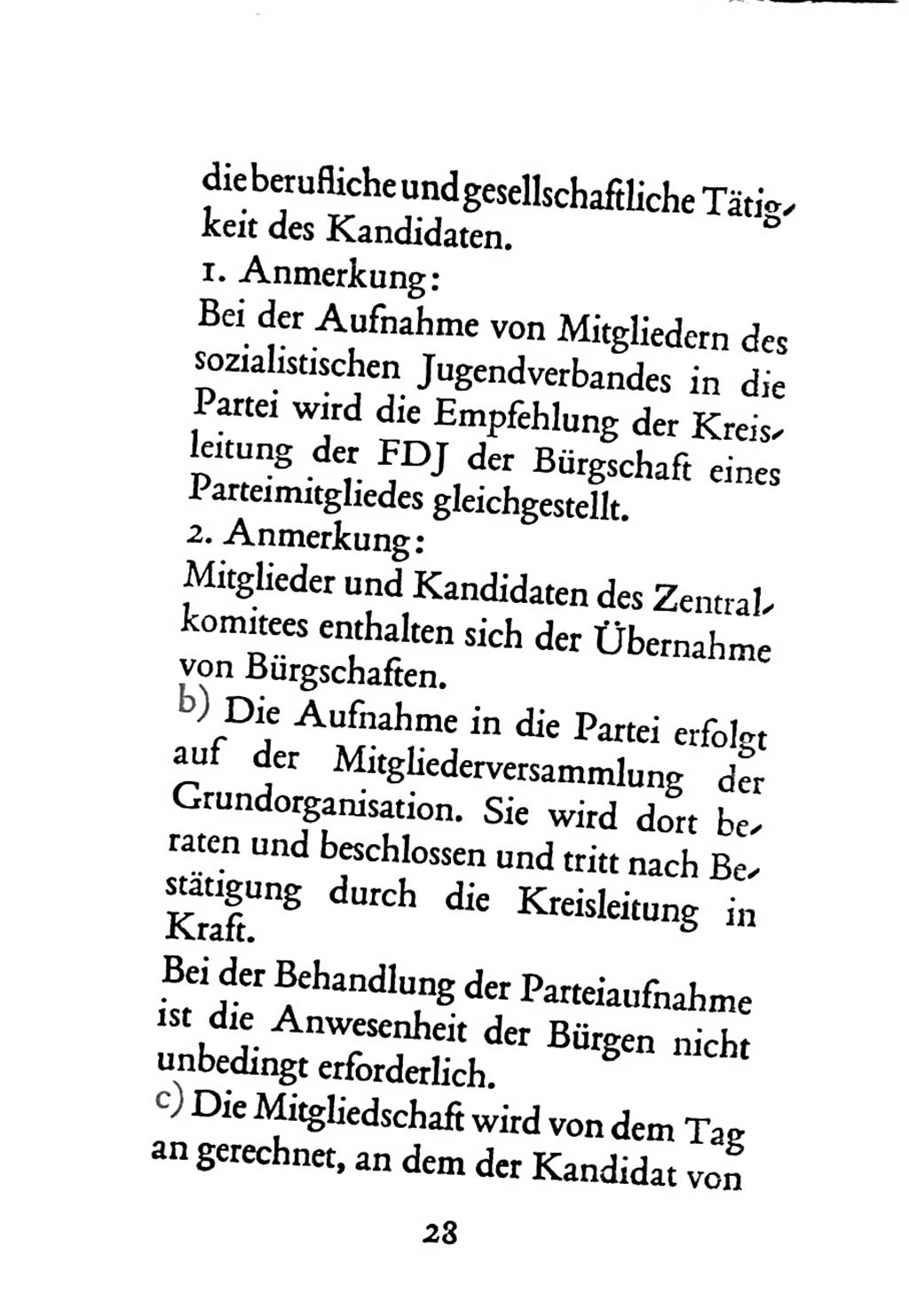 Statut der Sozialistischen Einheitspartei Deutschlands (SED) 1963, Seite 28 (St. SED DDR 1963, S. 28)