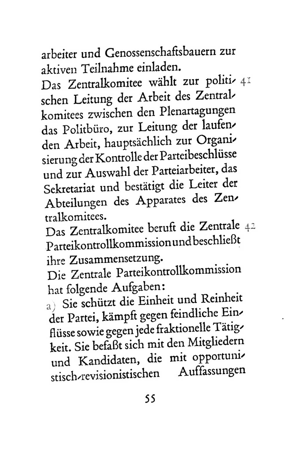 Statut der Sozialistischen Einheitspartei Deutschlands (SED) 1963, Seite 55 (St. SED DDR 1963, S. 55)