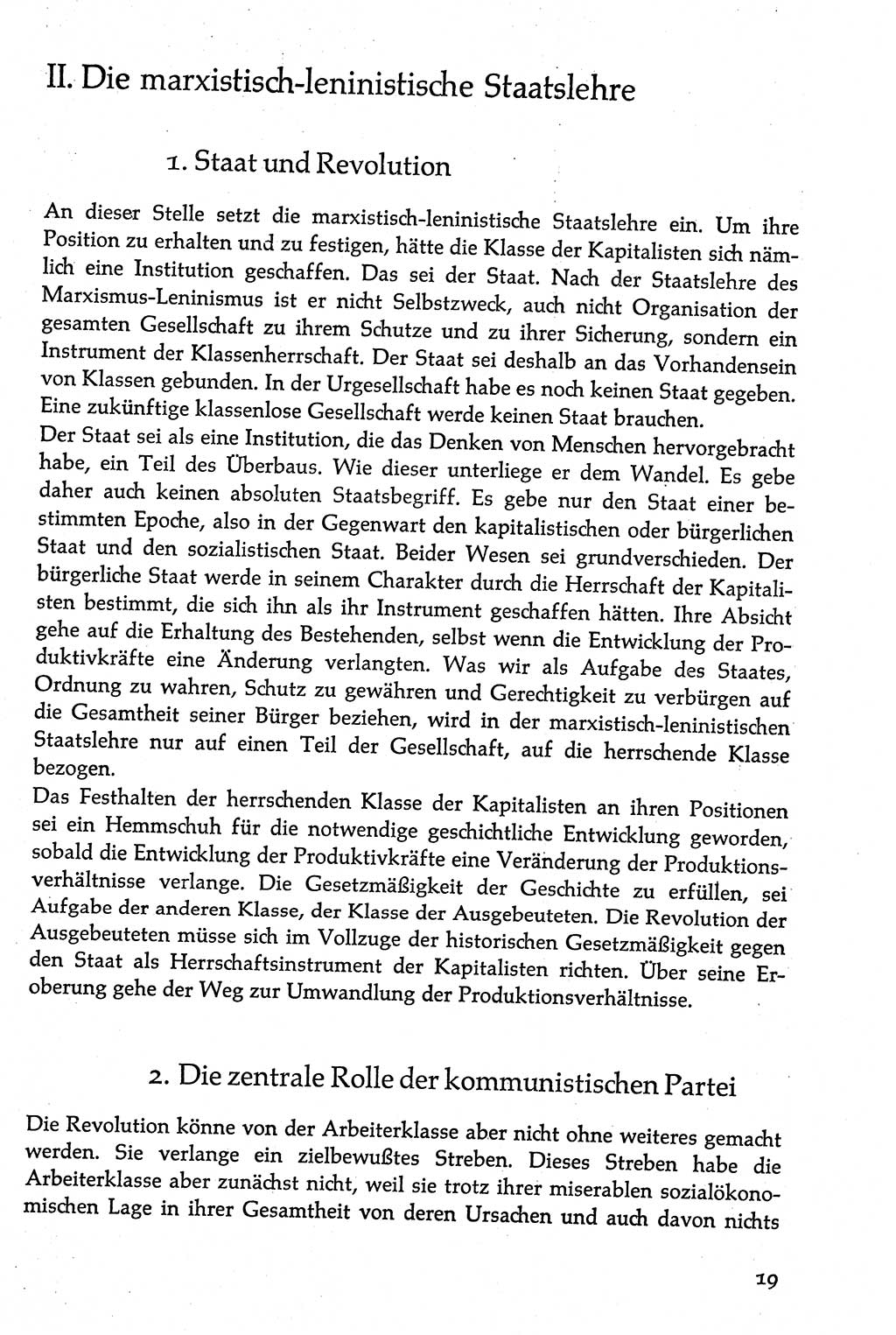 Volksdemokratische Ordnung in Mitteldeutschland [Deutsche Demokratische Republik (DDR)], Texte zur verfassungsrechtlichen Situation 1963, Seite 19 (Volksdem. Ordn. Md. DDR 1963, S. 19)