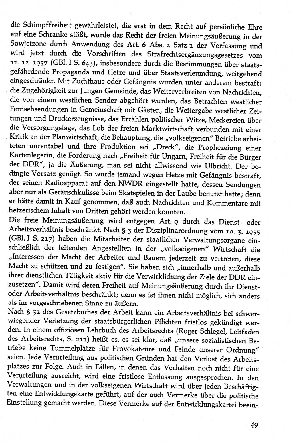 Volksdemokratische Ordnung in Mitteldeutschland [Deutsche Demokratische Republik (DDR)], Texte zur verfassungsrechtlichen Situation 1963, Seite 49 (Volksdem. Ordn. Md. DDR 1963, S. 49)
