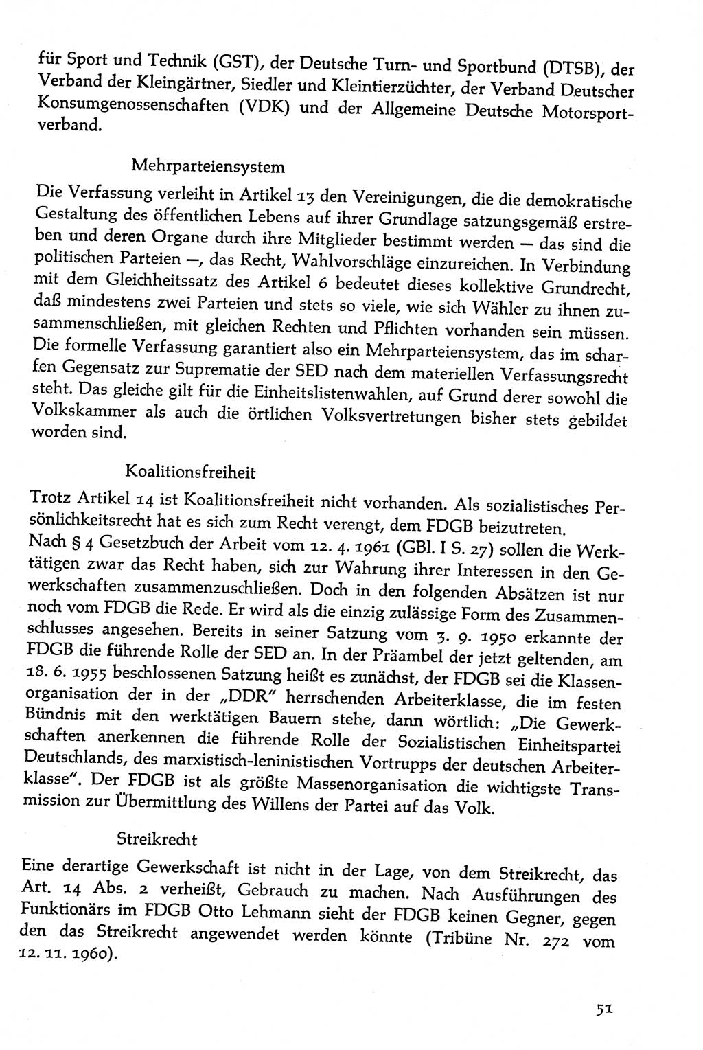 Volksdemokratische Ordnung in Mitteldeutschland [Deutsche Demokratische Republik (DDR)], Texte zur verfassungsrechtlichen Situation 1963, Seite 51 (Volksdem. Ordn. Md. DDR 1963, S. 51)