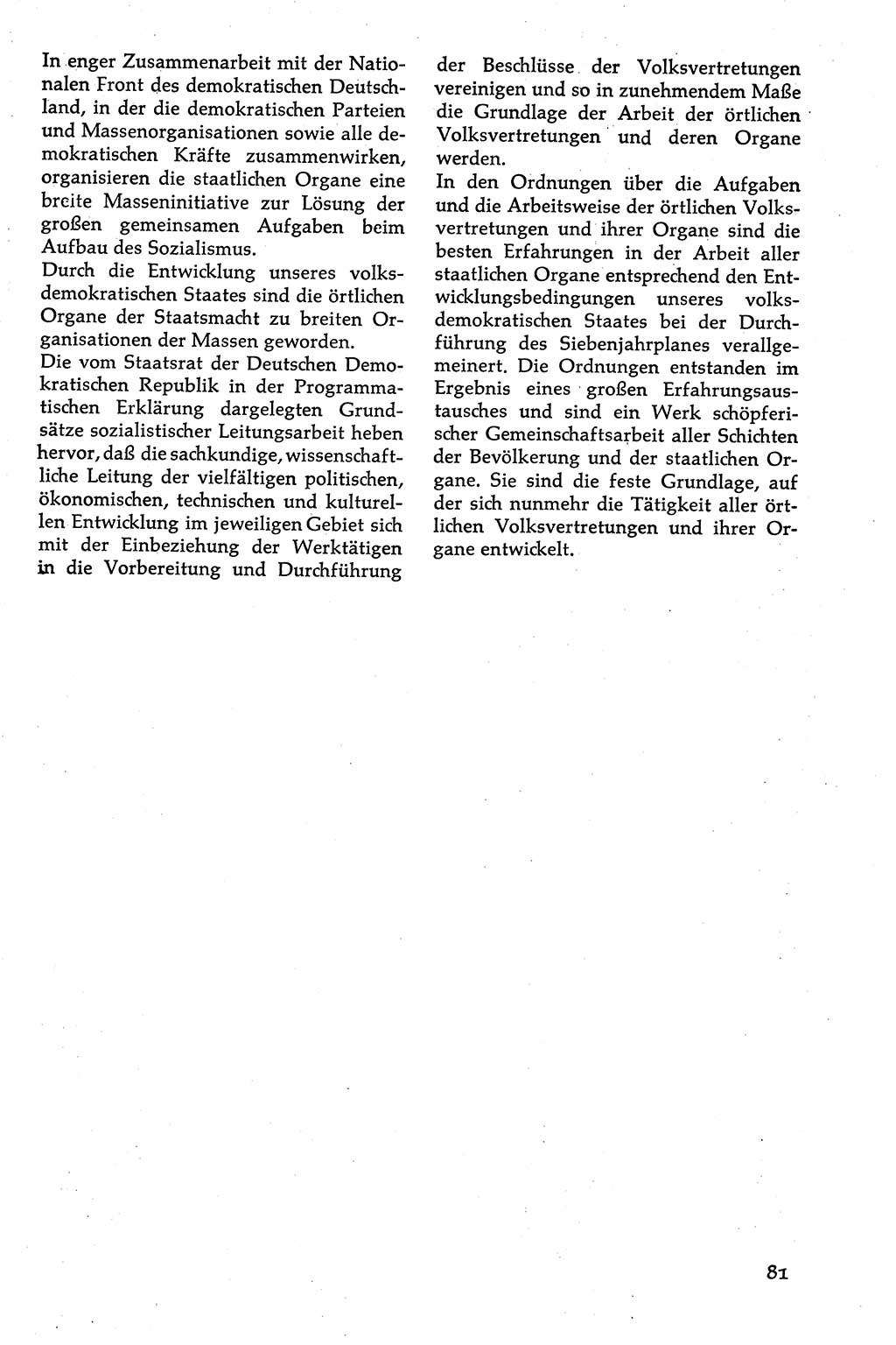 Volksdemokratische Ordnung in Mitteldeutschland [Deutsche Demokratische Republik (DDR)], Texte zur verfassungsrechtlichen Situation 1963, Seite 81 (Volksdem. Ordn. Md. DDR 1963, S. 81)