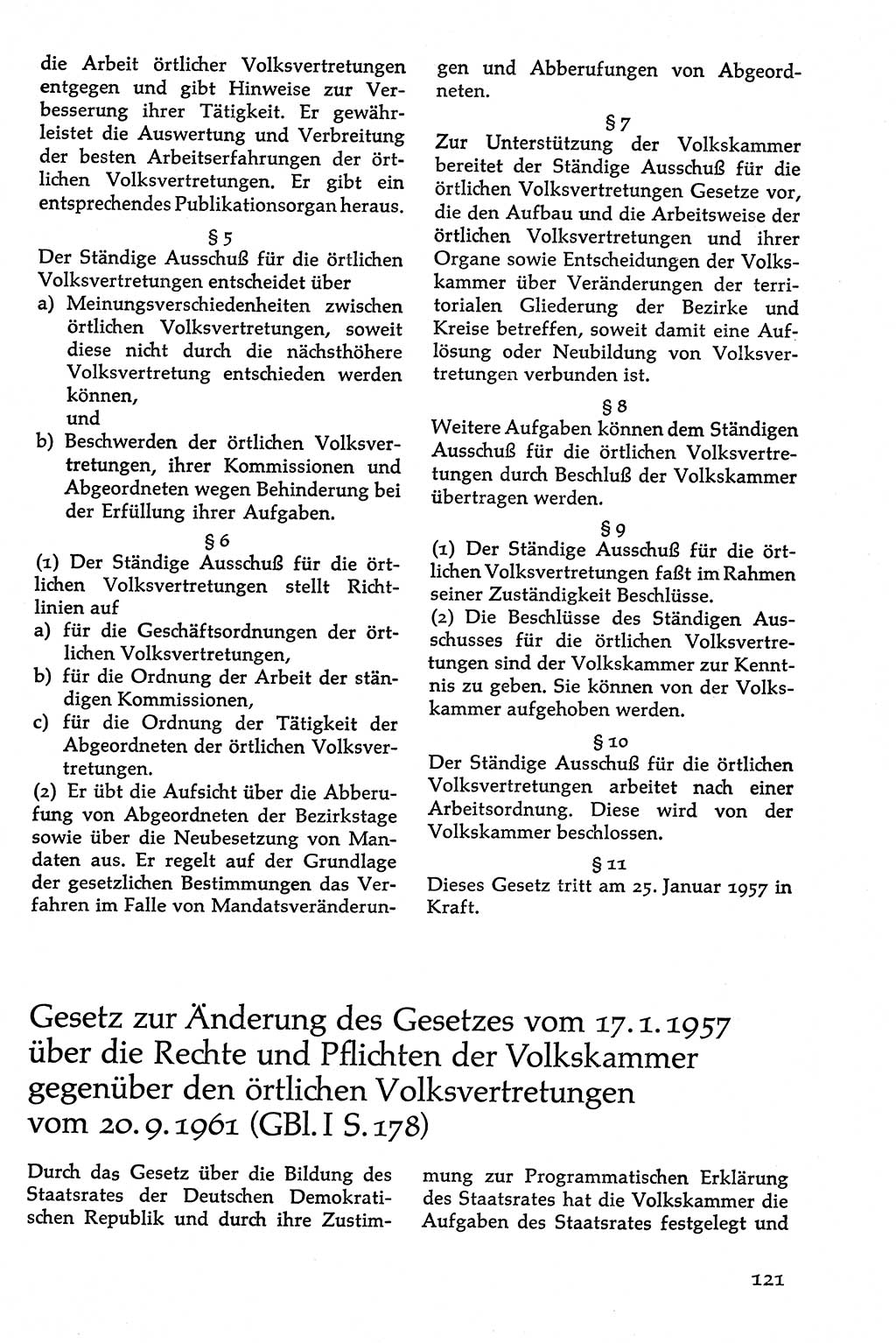 Volksdemokratische Ordnung in Mitteldeutschland [Deutsche Demokratische Republik (DDR)], Texte zur verfassungsrechtlichen Situation 1963, Seite 121 (Volksdem. Ordn. Md. DDR 1963, S. 121)