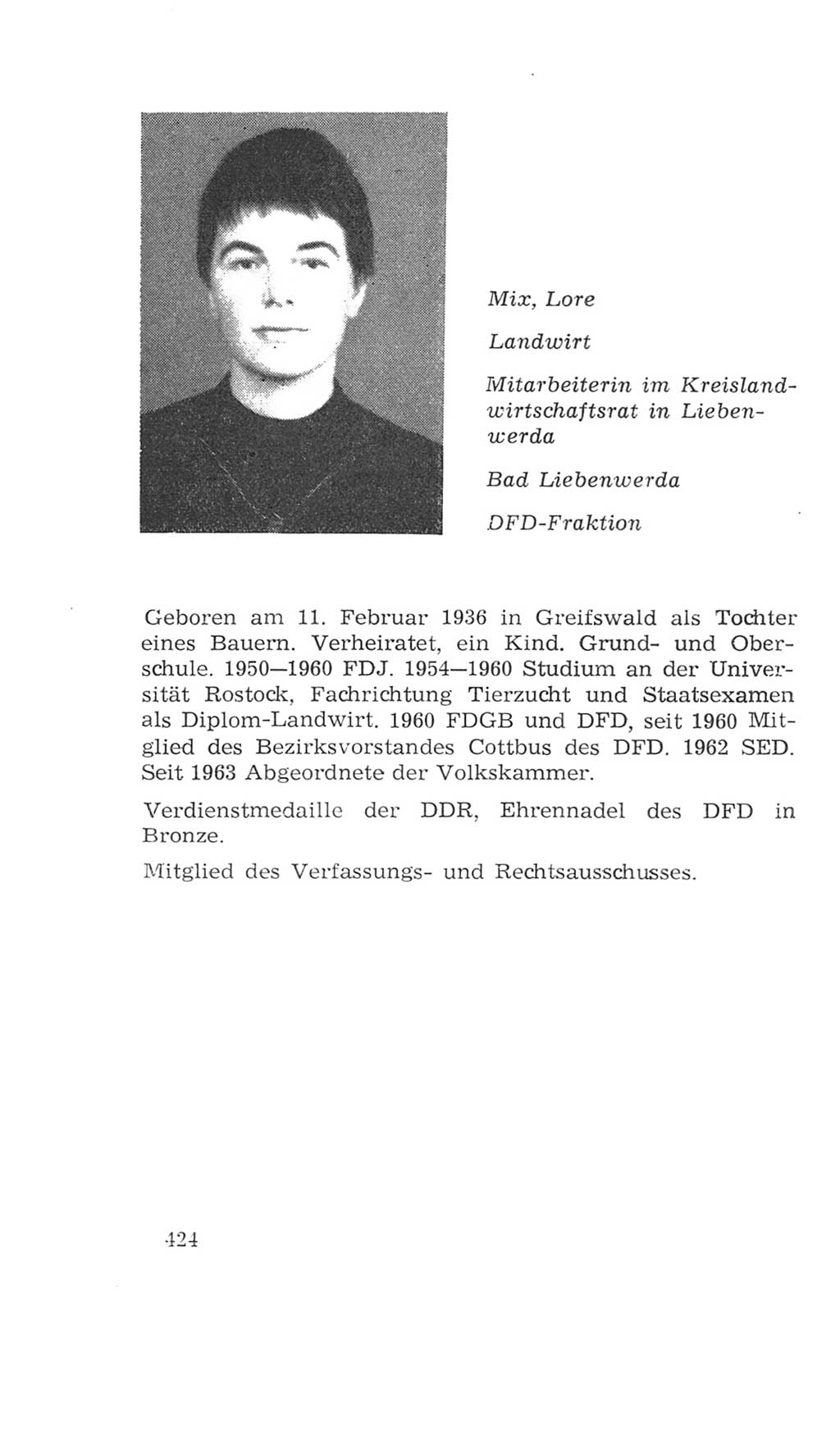 Volkskammer (VK) der Deutschen Demokratischen Republik (DDR), 4. Wahlperiode 1963-1967, Seite 424 (VK. DDR 4. WP. 1963-1967, S. 424)
