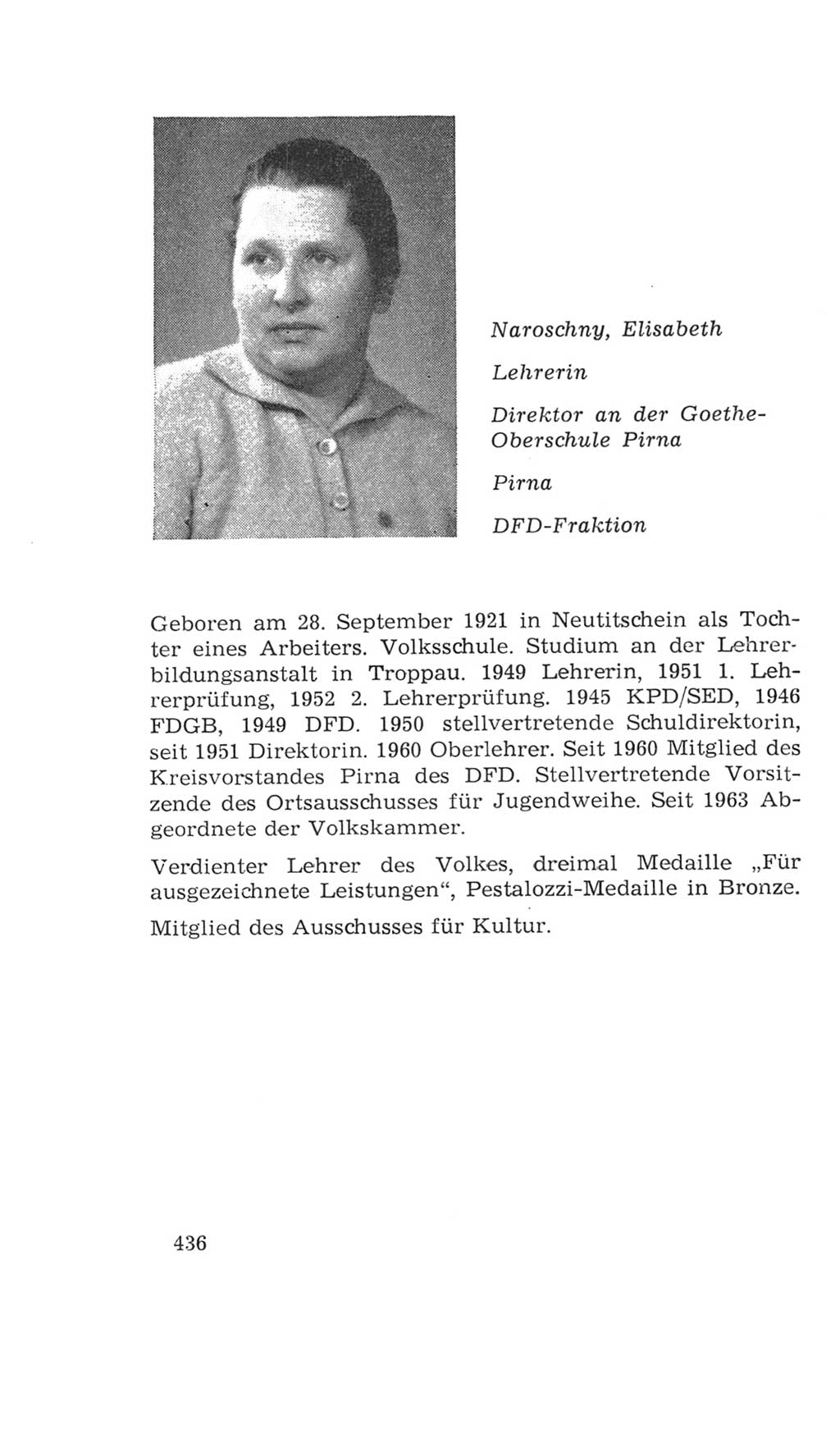 Volkskammer (VK) der Deutschen Demokratischen Republik (DDR), 4. Wahlperiode 1963-1967, Seite 436 (VK. DDR 4. WP. 1963-1967, S. 436)