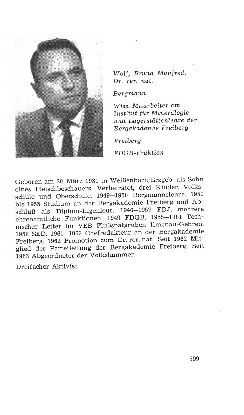 Volkskammer (VK) der Deutschen Demokratischen Republik (DDR), 4. Wahlperiode 1963-1967, Seite 599 (VK. DDR 4. WP. 1963-1967, S. 599)
