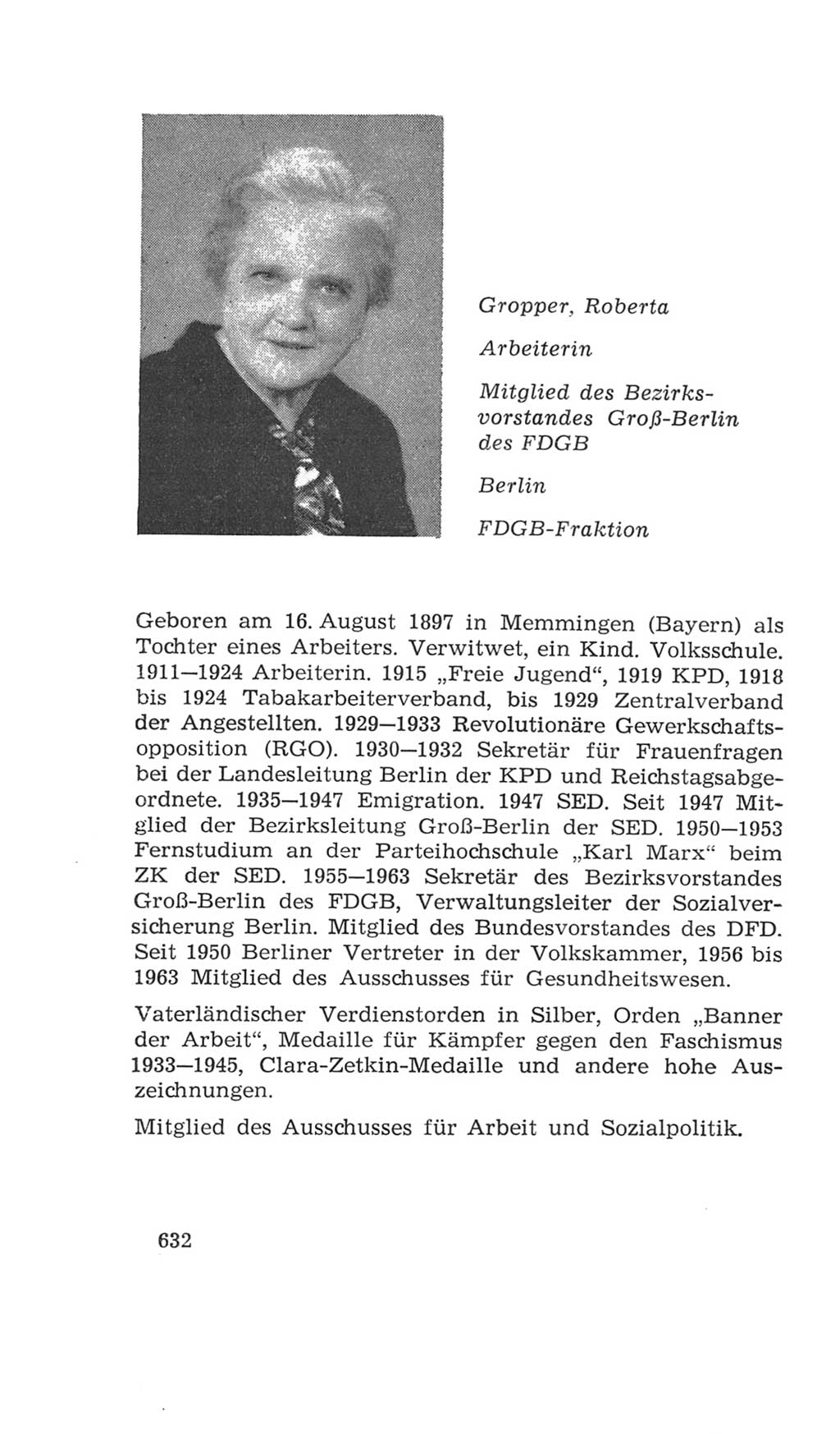 Volkskammer (VK) der Deutschen Demokratischen Republik (DDR), 4. Wahlperiode 1963-1967, Seite 632 (VK. DDR 4. WP. 1963-1967, S. 632)