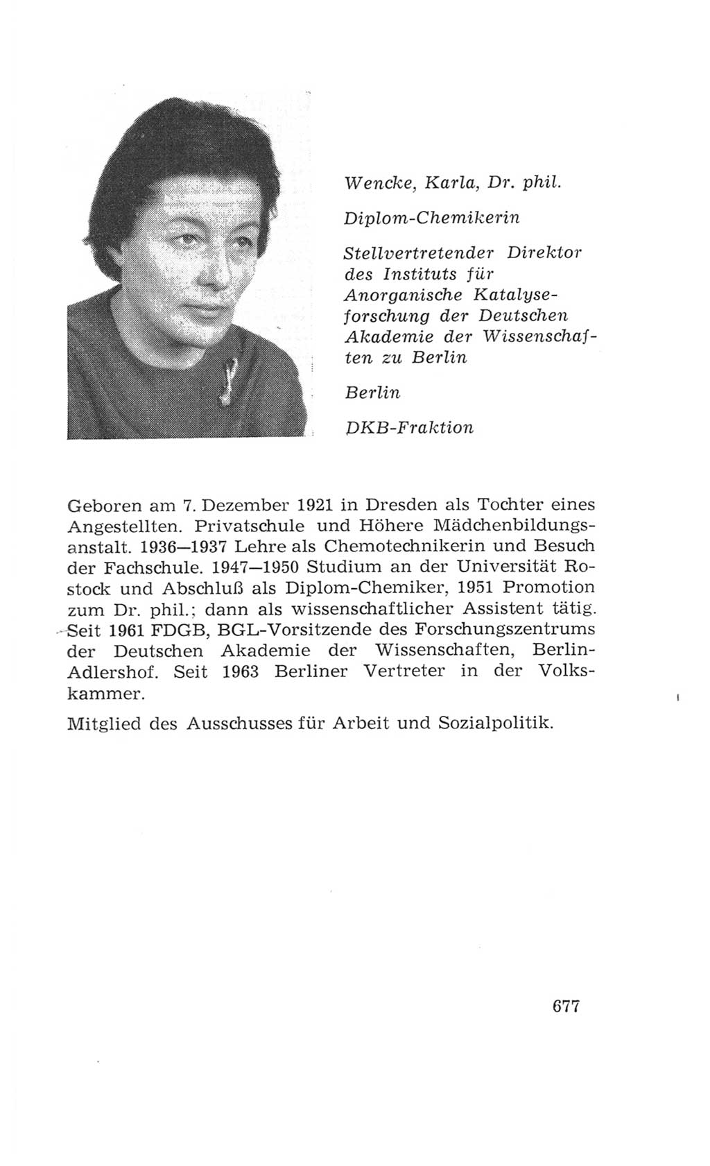Volkskammer (VK) der Deutschen Demokratischen Republik (DDR), 4. Wahlperiode 1963-1967, Seite 677 (VK. DDR 4. WP. 1963-1967, S. 677)