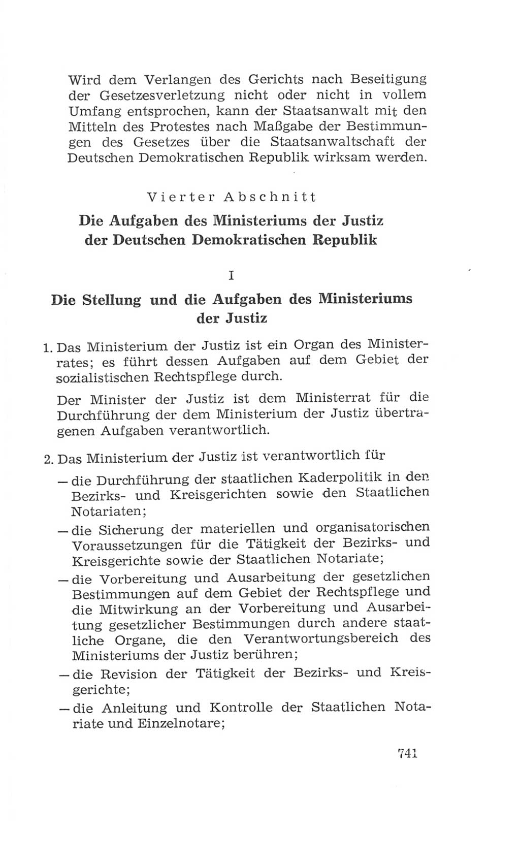 Volkskammer (VK) der Deutschen Demokratischen Republik (DDR), 4. Wahlperiode 1963-1967, Seite 741 (VK. DDR 4. WP. 1963-1967, S. 741)