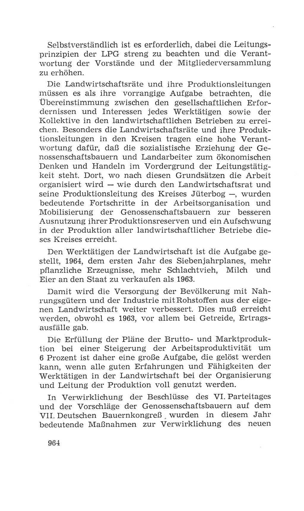 Volkskammer (VK) der Deutschen Demokratischen Republik (DDR), 4. Wahlperiode 1963-1967, Seite 964 (VK. DDR 4. WP. 1963-1967, S. 964)