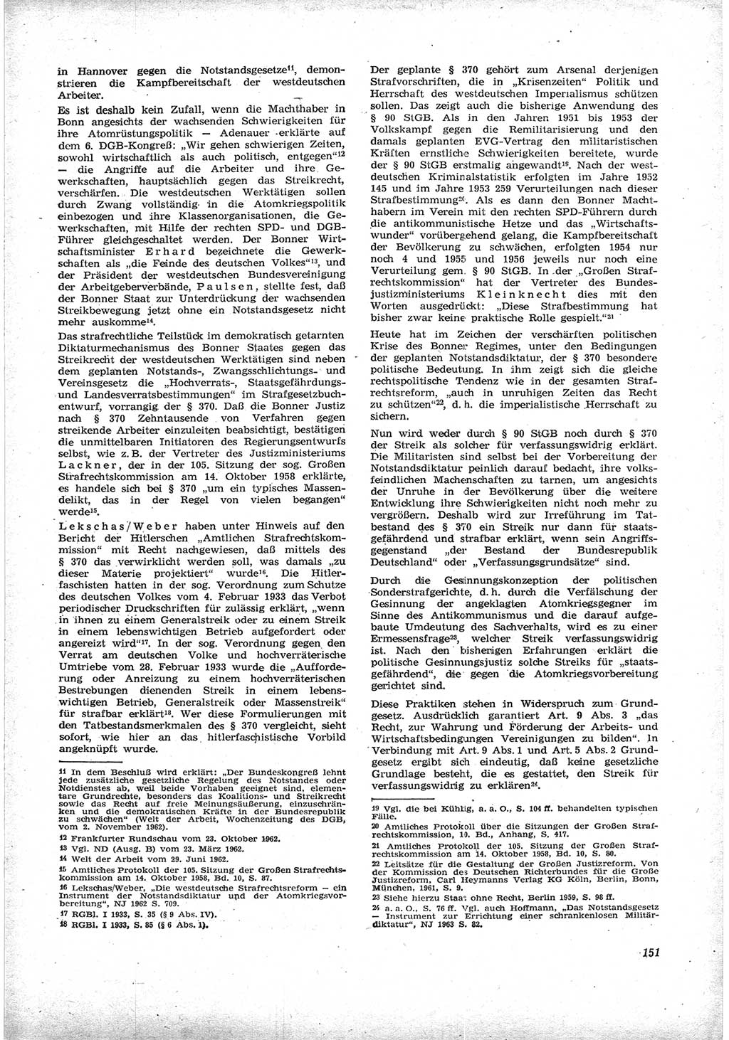 Neue Justiz (NJ), Zeitschrift für Recht und Rechtswissenschaft [Deutsche Demokratische Republik (DDR)], 17. Jahrgang 1963, Seite 151 (NJ DDR 1963, S. 151)