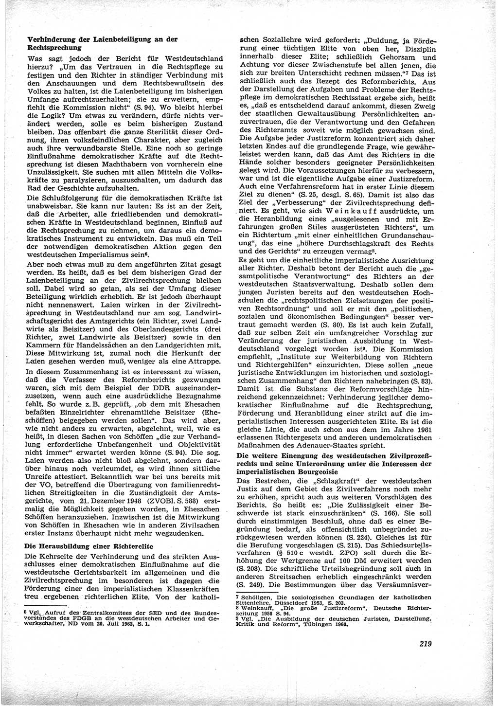 Neue Justiz (NJ), Zeitschrift für Recht und Rechtswissenschaft [Deutsche Demokratische Republik (DDR)], 17. Jahrgang 1963, Seite 219 (NJ DDR 1963, S. 219)