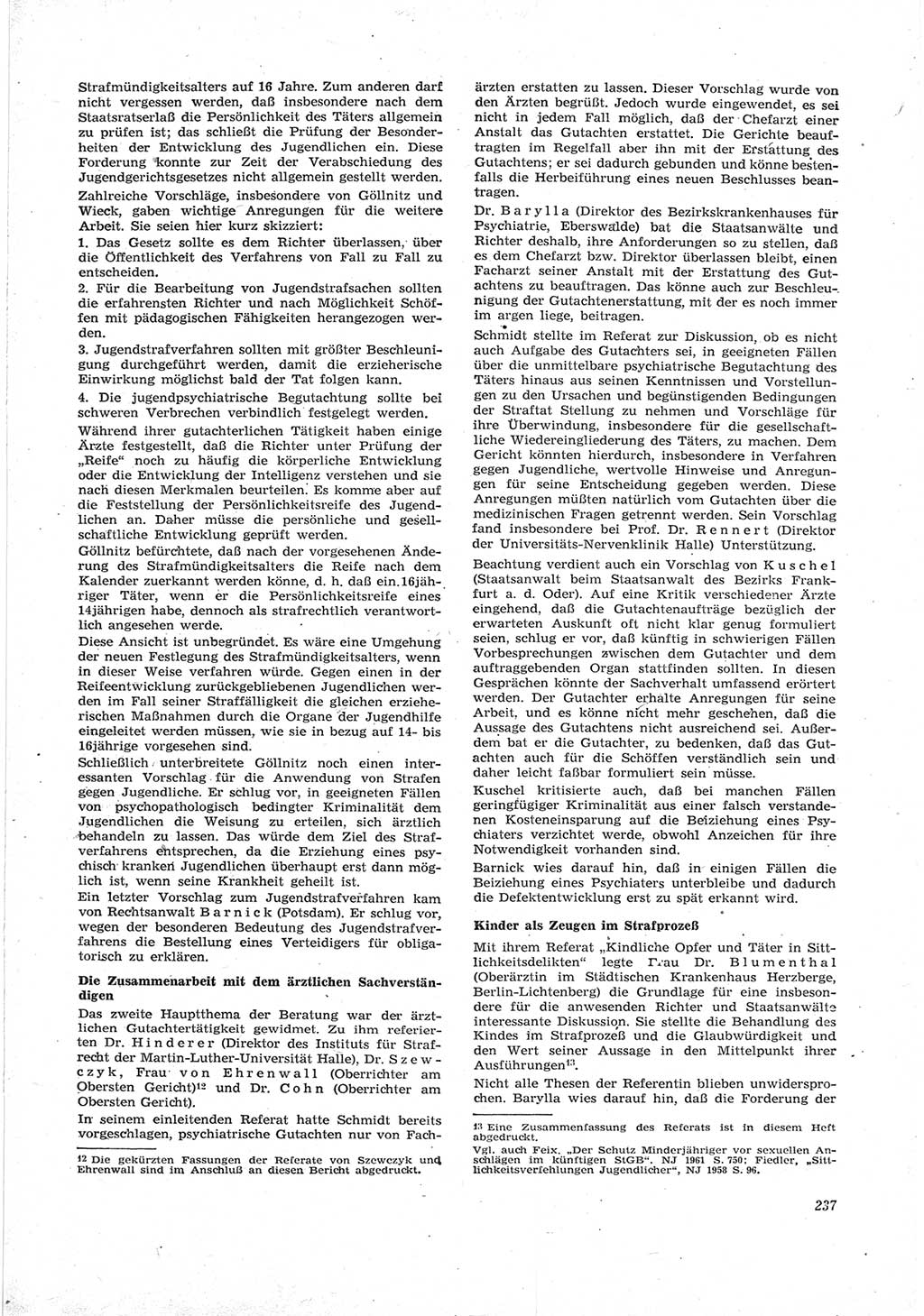 Neue Justiz (NJ), Zeitschrift für Recht und Rechtswissenschaft [Deutsche Demokratische Republik (DDR)], 17. Jahrgang 1963, Seite 237 (NJ DDR 1963, S. 237)