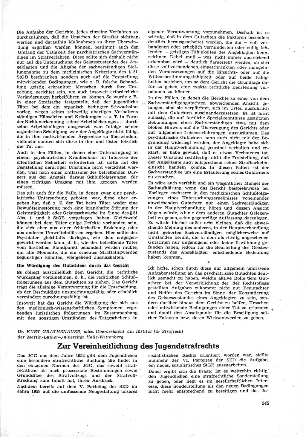 Neue Justiz (NJ), Zeitschrift für Recht und Rechtswissenschaft [Deutsche Demokratische Republik (DDR)], 17. Jahrgang 1963, Seite 245 (NJ DDR 1963, S. 245)