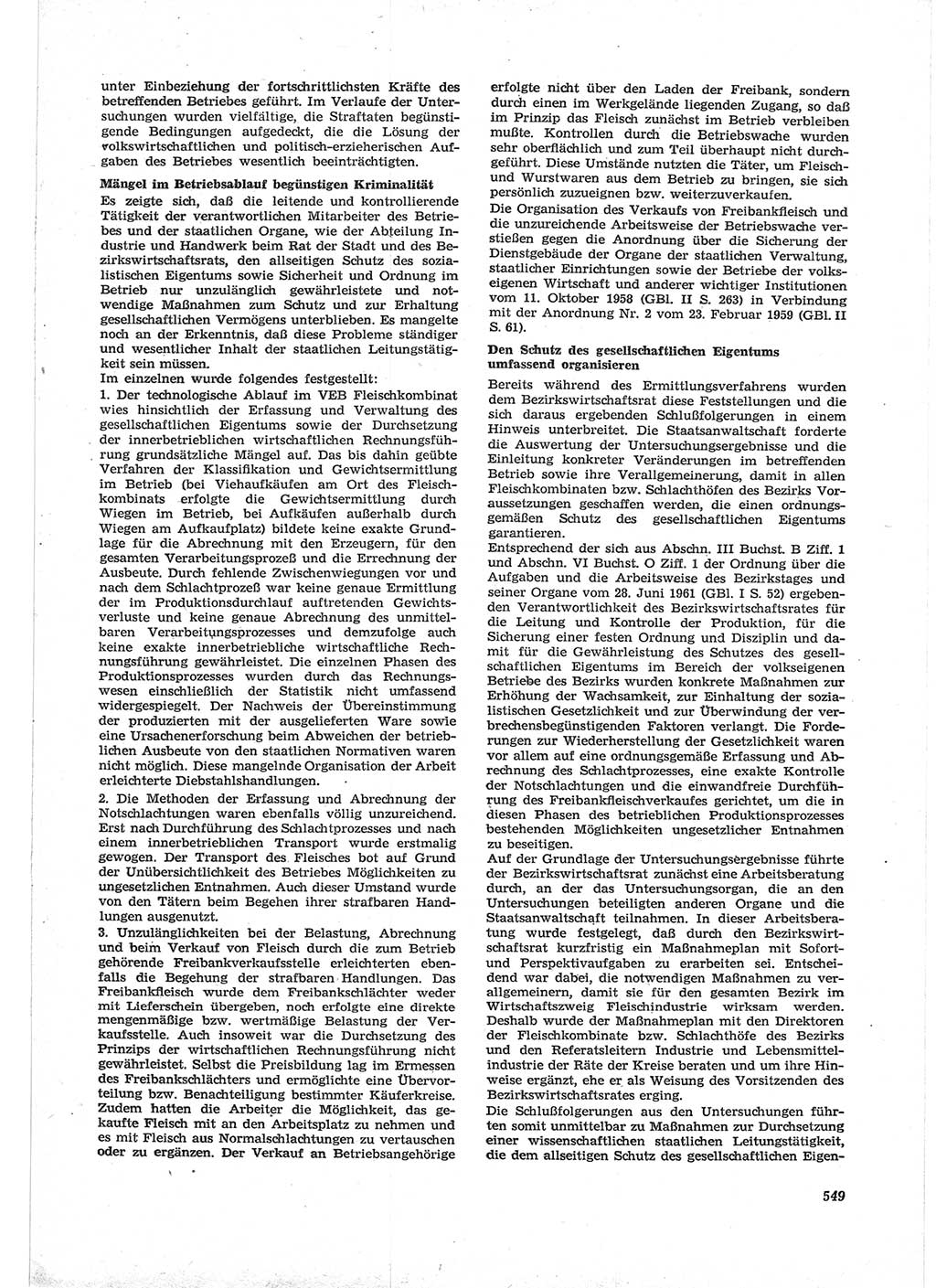 Neue Justiz (NJ), Zeitschrift für Recht und Rechtswissenschaft [Deutsche Demokratische Republik (DDR)], 17. Jahrgang 1963, Seite 549 (NJ DDR 1963, S. 549)