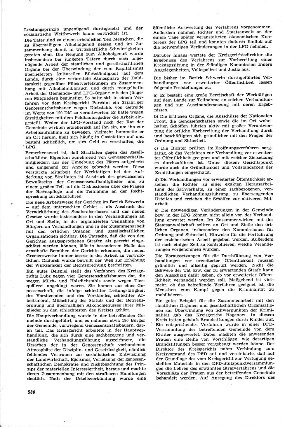 Neue Justiz (NJ), Zeitschrift für Recht und Rechtswissenschaft [Deutsche Demokratische Republik (DDR)], 17. Jahrgang 1963, Seite 580 (NJ DDR 1963, S. 580)