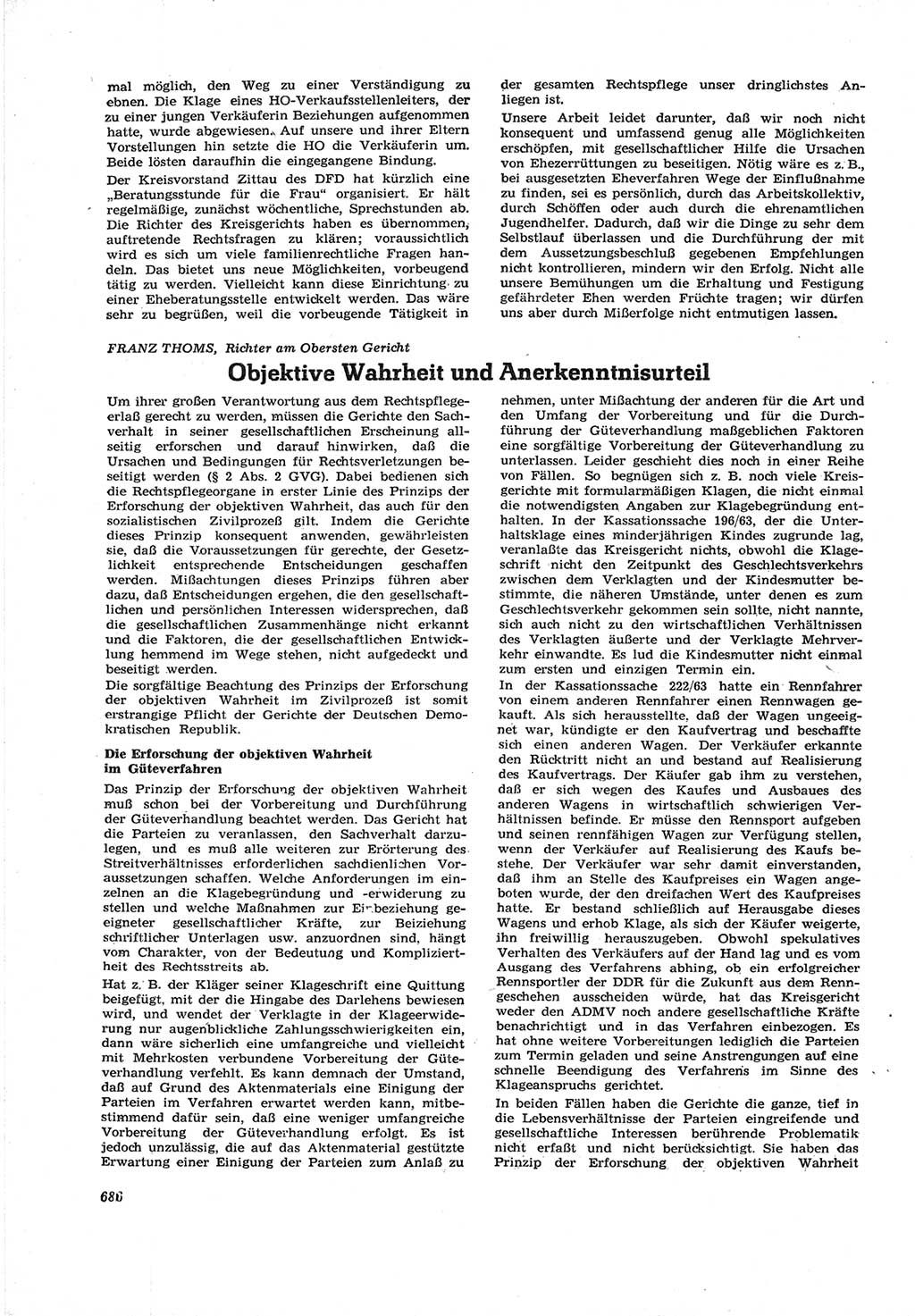 Neue Justiz (NJ), Zeitschrift für Recht und Rechtswissenschaft [Deutsche Demokratische Republik (DDR)], 17. Jahrgang 1963, Seite 686 (NJ DDR 1963, S. 686)