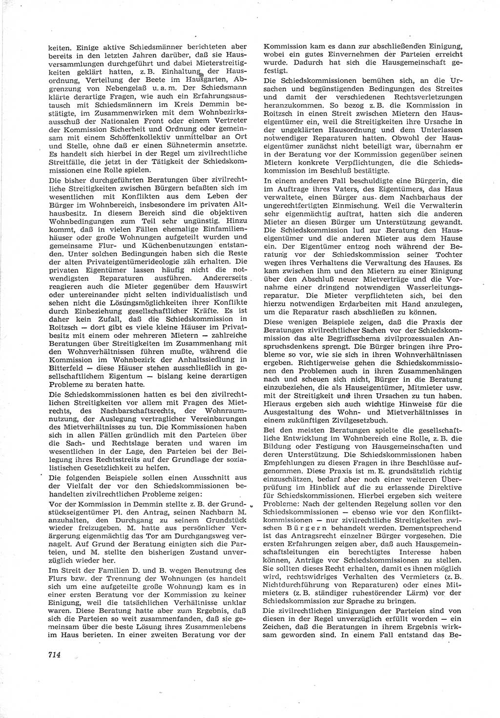 Neue Justiz (NJ), Zeitschrift für Recht und Rechtswissenschaft [Deutsche Demokratische Republik (DDR)], 17. Jahrgang 1963, Seite 714 (NJ DDR 1963, S. 714)