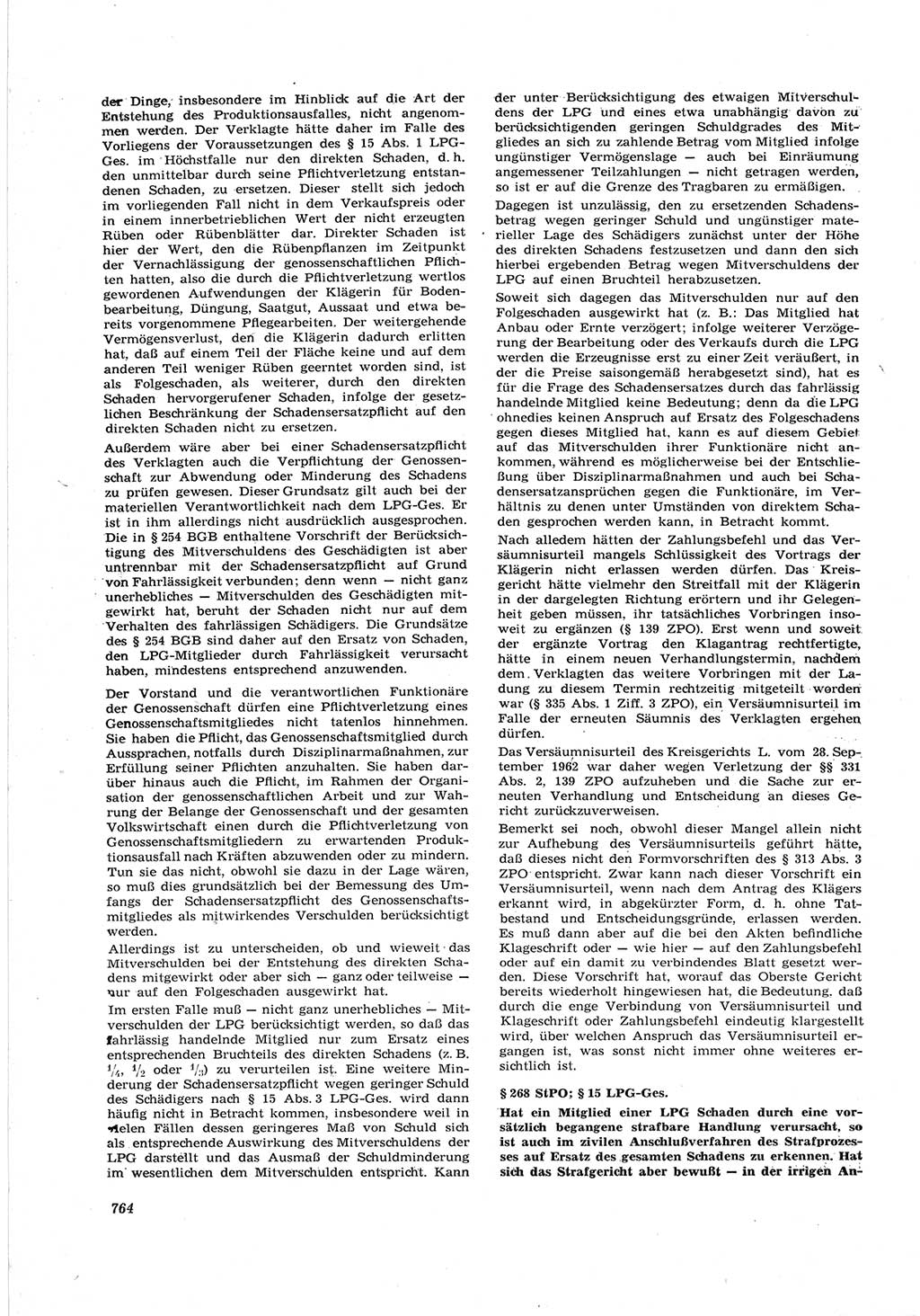 Neue Justiz (NJ), Zeitschrift für Recht und Rechtswissenschaft [Deutsche Demokratische Republik (DDR)], 17. Jahrgang 1963, Seite 764 (NJ DDR 1963, S. 764)