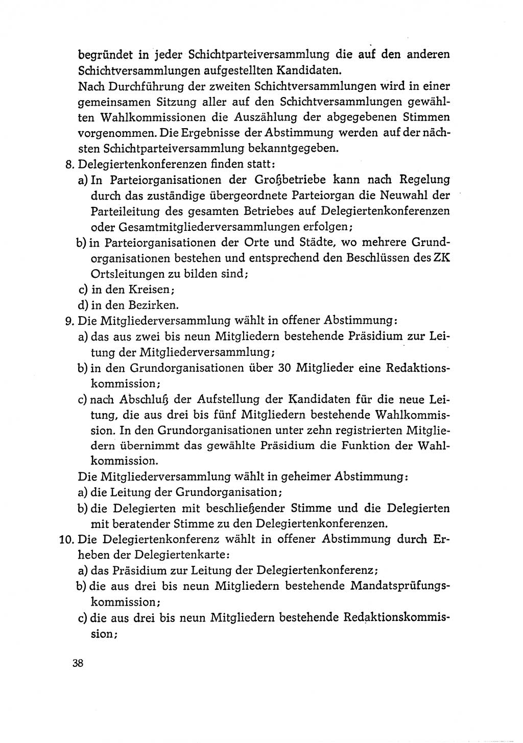 Dokumente der Sozialistischen Einheitspartei Deutschlands (SED) [Deutsche Demokratische Republik (DDR)] 1964-1965, Seite 38 (Dok. SED DDR 1964-1965, S. 38)