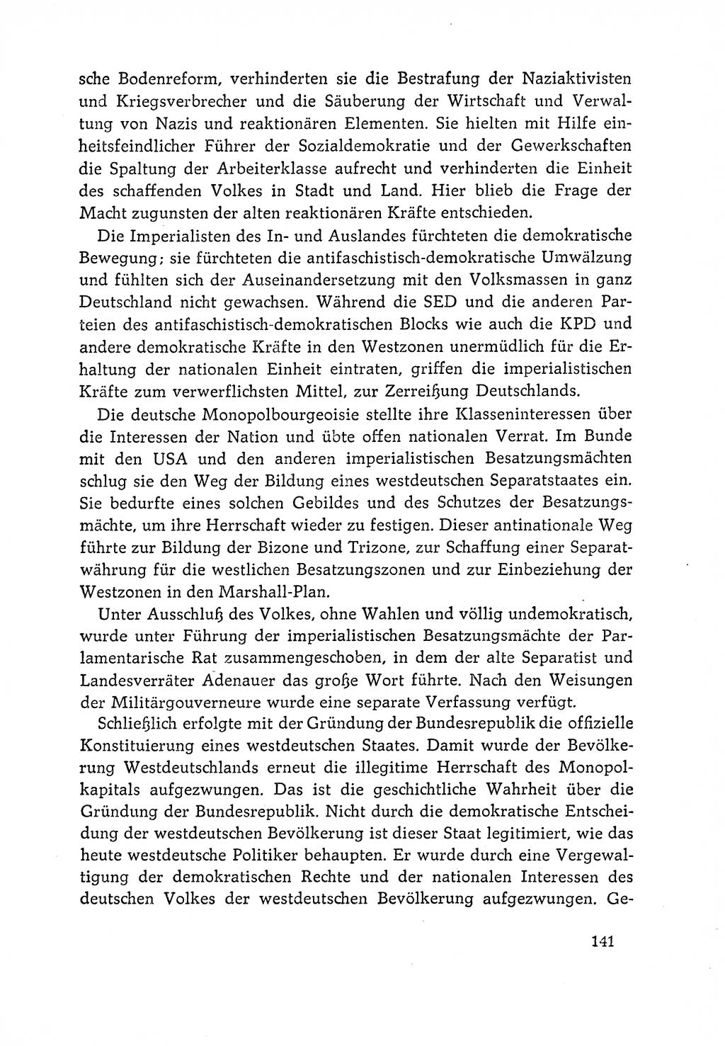 Dokumente der Sozialistischen Einheitspartei Deutschlands (SED) [Deutsche Demokratische Republik (DDR)] 1964-1965, Seite 141 (Dok. SED DDR 1964-1965, S. 141)