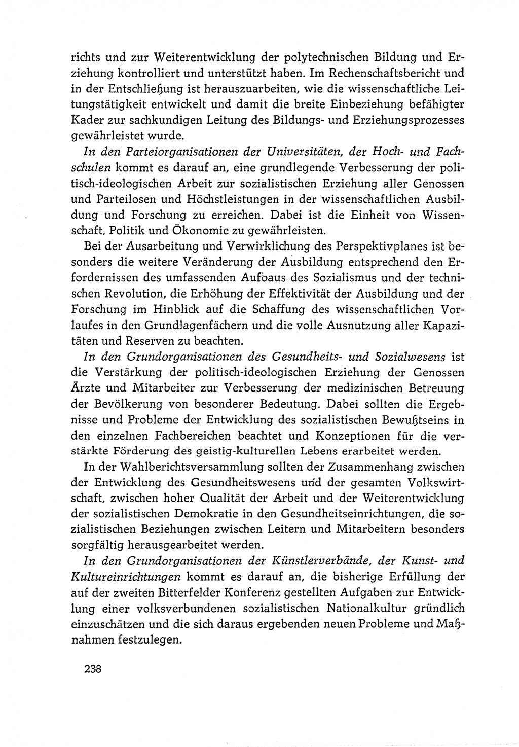 Dokumente der Sozialistischen Einheitspartei Deutschlands (SED) [Deutsche Demokratische Republik (DDR)] 1964-1965, Seite 238 (Dok. SED DDR 1964-1965, S. 238)