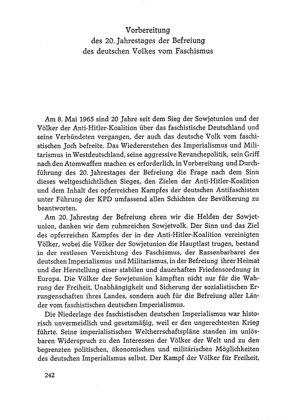 Dokumente der Sozialistischen Einheitspartei Deutschlands (SED) [Deutsche Demokratische Republik (DDR)] 1964-1965, Seite 242 (Dok. SED DDR 1964-1965, S. 242)