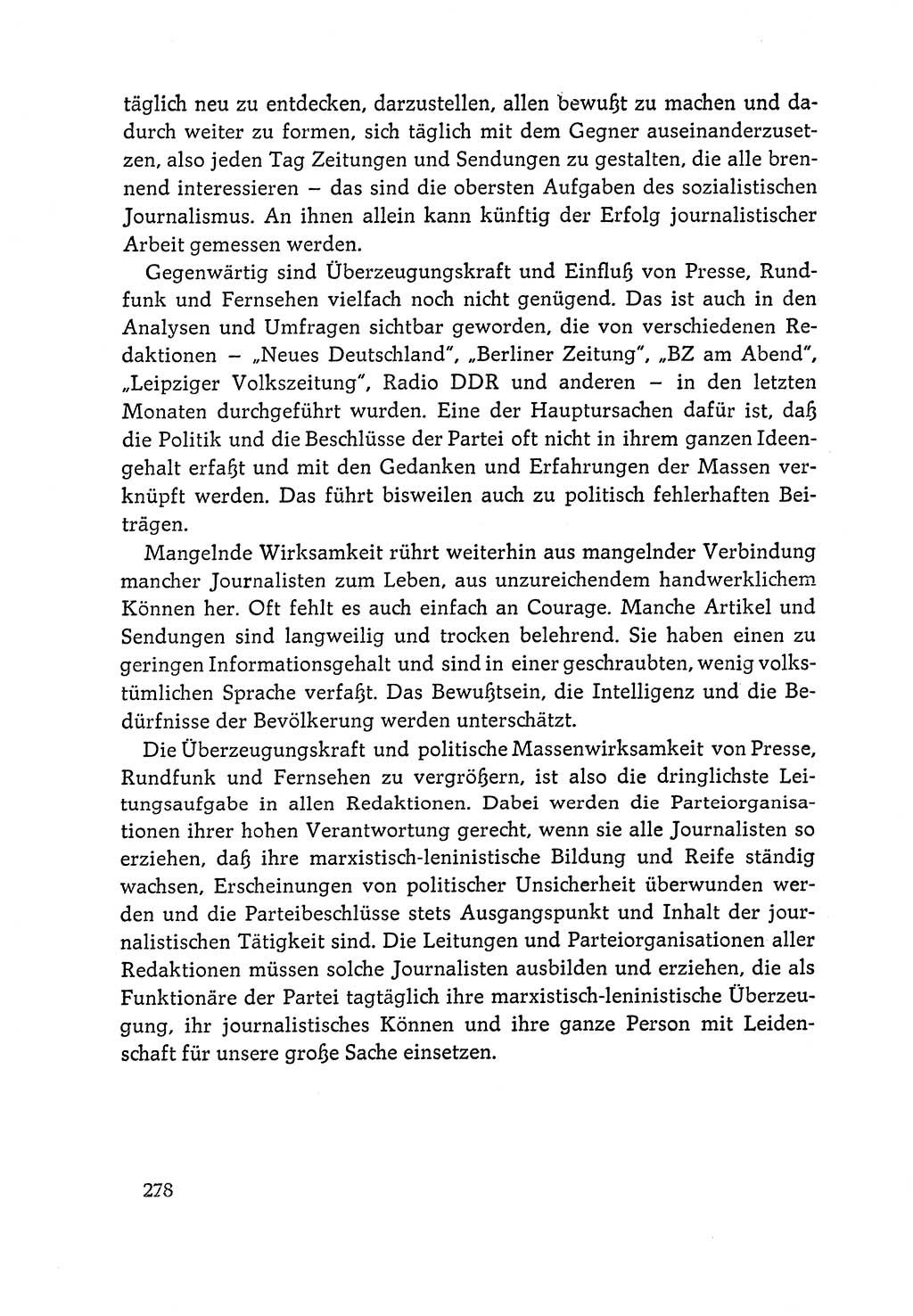 Dokumente der Sozialistischen Einheitspartei Deutschlands (SED) [Deutsche Demokratische Republik (DDR)] 1964-1965, Seite 278 (Dok. SED DDR 1964-1965, S. 278)