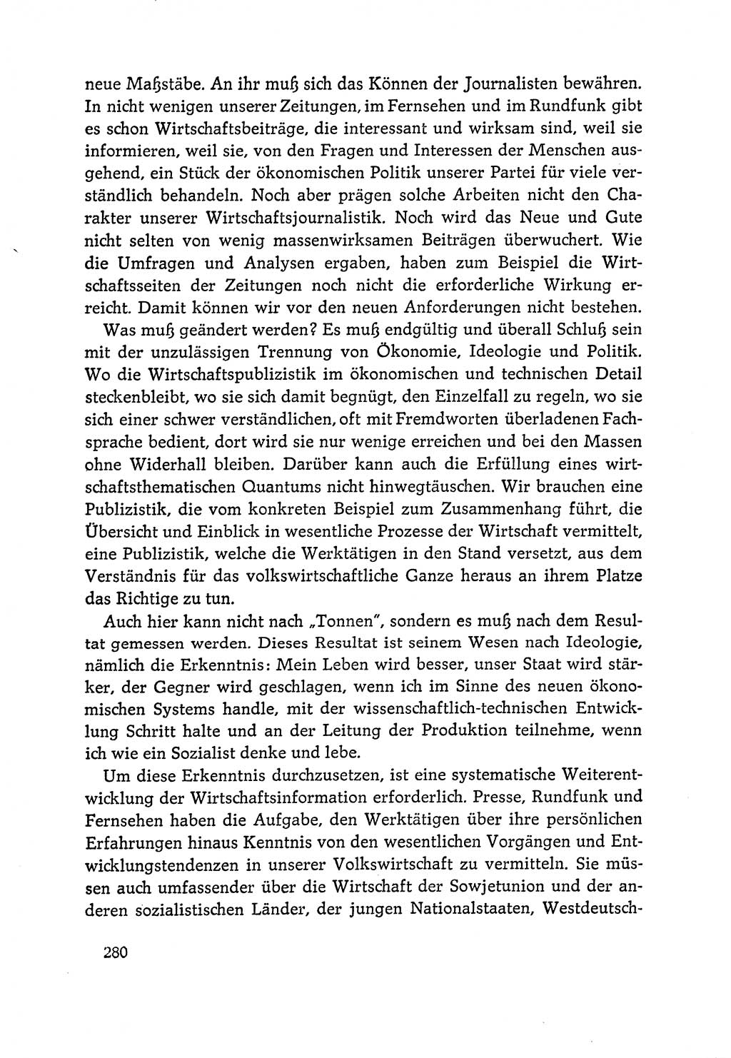 Dokumente der Sozialistischen Einheitspartei Deutschlands (SED) [Deutsche Demokratische Republik (DDR)] 1964-1965, Seite 280 (Dok. SED DDR 1964-1965, S. 280)