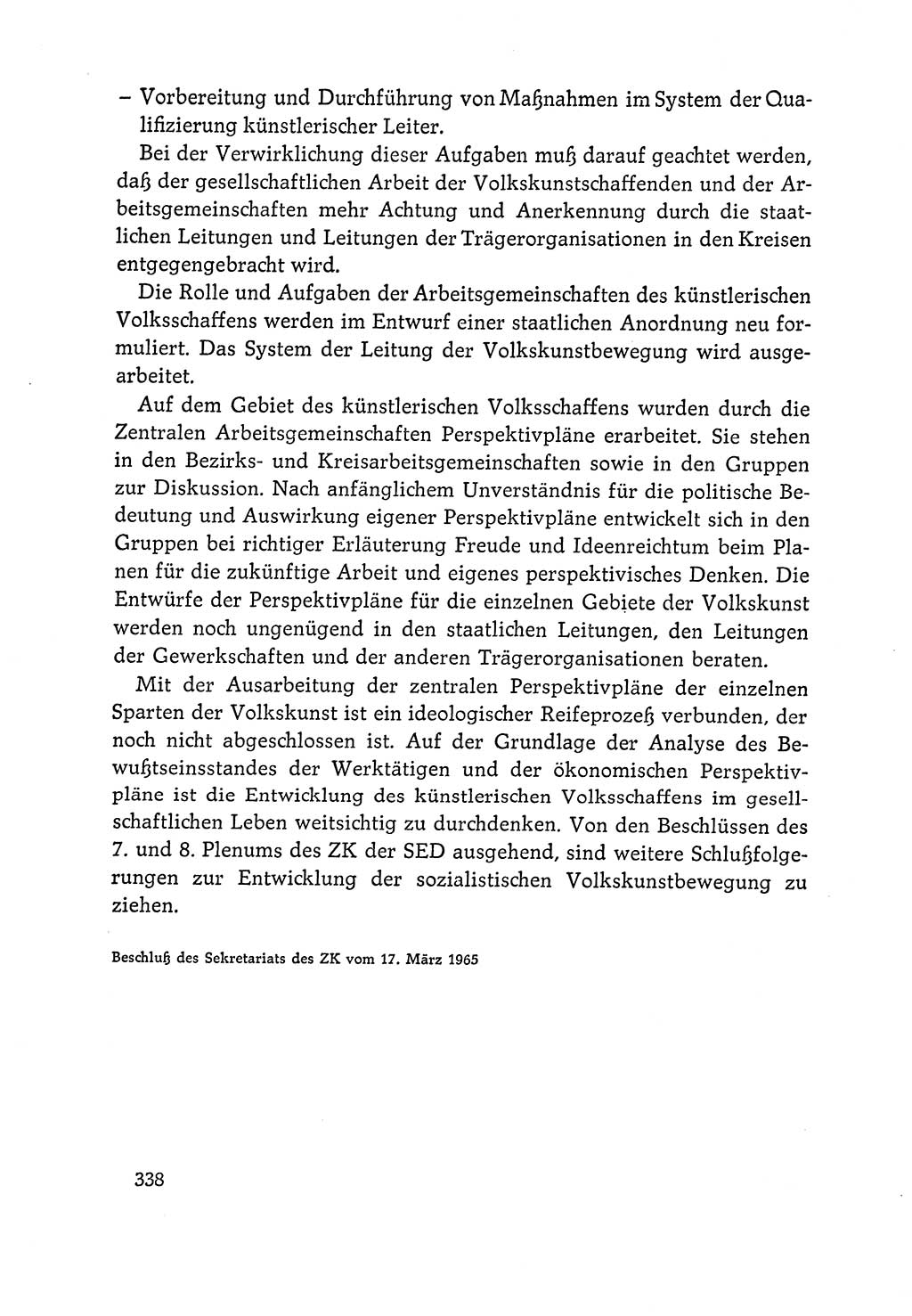Dokumente der Sozialistischen Einheitspartei Deutschlands (SED) [Deutsche Demokratische Republik (DDR)] 1964-1965, Seite 338 (Dok. SED DDR 1964-1965, S. 338)