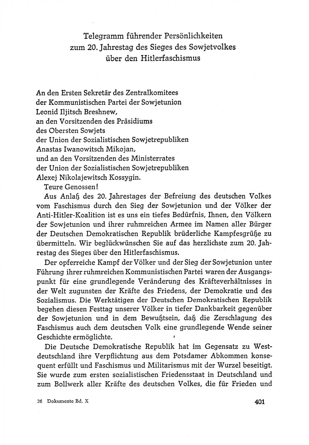 Dokumente der Sozialistischen Einheitspartei Deutschlands (SED) [Deutsche Demokratische Republik (DDR)] 1964-1965, Seite 401 (Dok. SED DDR 1964-1965, S. 401)