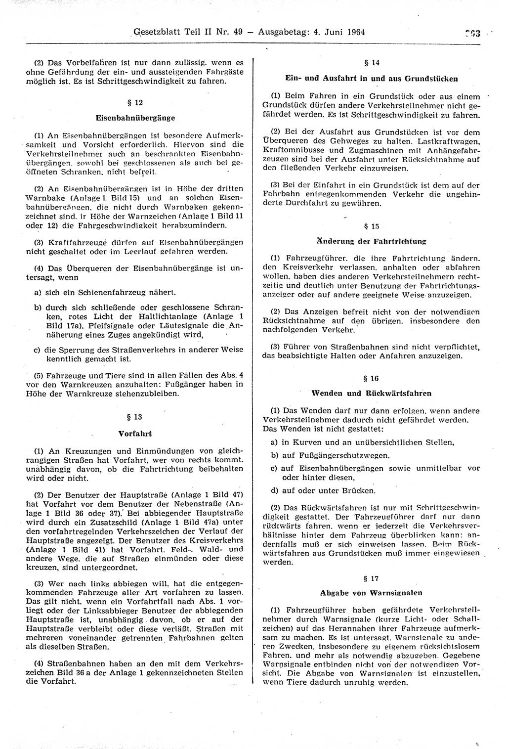 Gesetzblatt (GBl.) der Deutschen Demokratischen Republik (DDR) Teil ⅠⅠ 1964, Seite 363 (GBl. DDR ⅠⅠ 1964, S. 363)