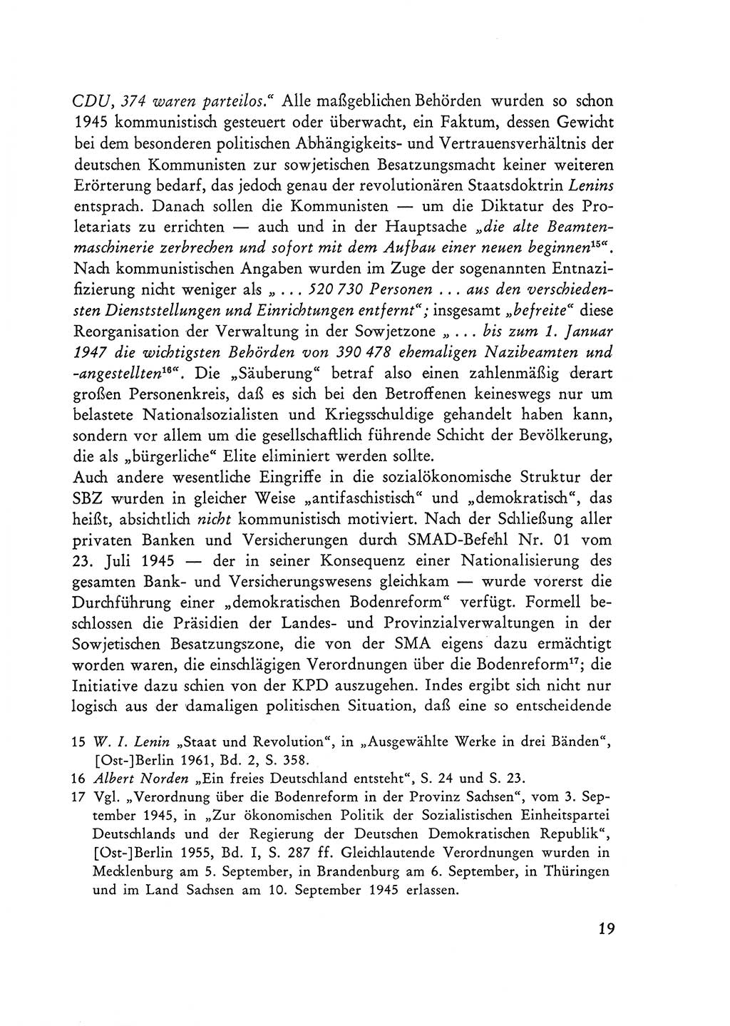Selbstbehauptung und Widerstand in der Sowjetischen Besatzungszone (SBZ) Deutschlands [Deutsche Demokratische Republik (DDR)] 1964, Seite 19 (Selbstbeh. Wdst. SBZ Dtl. DDR 1964, S. 19)