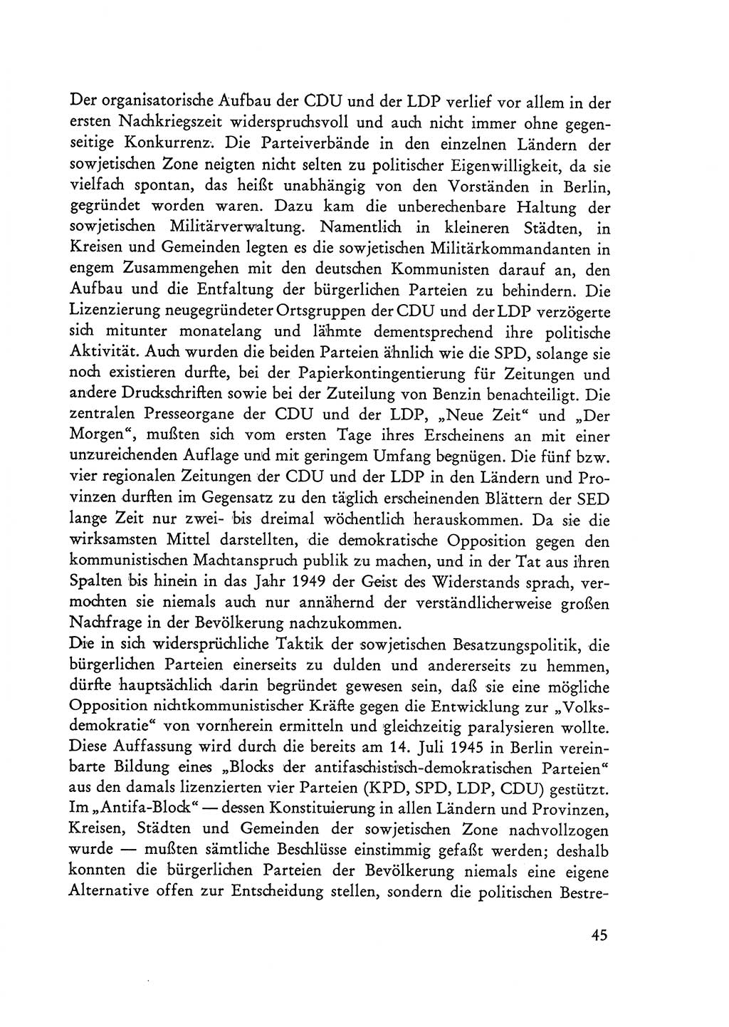 Selbstbehauptung und Widerstand in der Sowjetischen Besatzungszone (SBZ) Deutschlands [Deutsche Demokratische Republik (DDR)] 1964, Seite 45 (Selbstbeh. Wdst. SBZ Dtl. DDR 1964, S. 45)