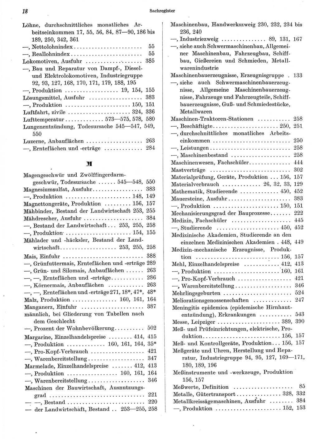 Statistisches Jahrbuch der Deutschen Demokratischen Republik (DDR) 1964, Seite 18 (Stat. Jb. DDR 1964, S. 18)