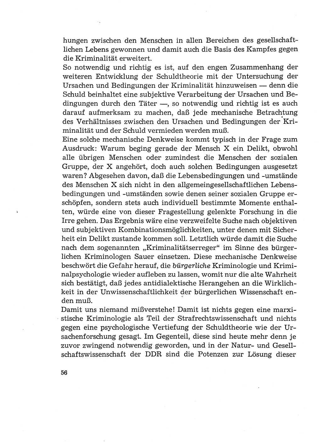 Verantwortung und Schuld im neuen Strafgesetzbuch (StGB) [Deutsche Demokratische Republik (DDR)] 1964, Seite 56 (Verantw. Sch. StGB DDR 1964, S. 56)