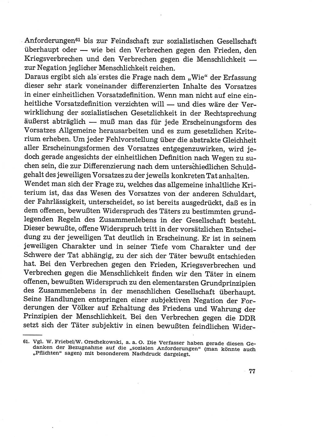 Verantwortung und Schuld im neuen Strafgesetzbuch (StGB) [Deutsche Demokratische Republik (DDR)] 1964, Seite 77 (Verantw. Sch. StGB DDR 1964, S. 77)