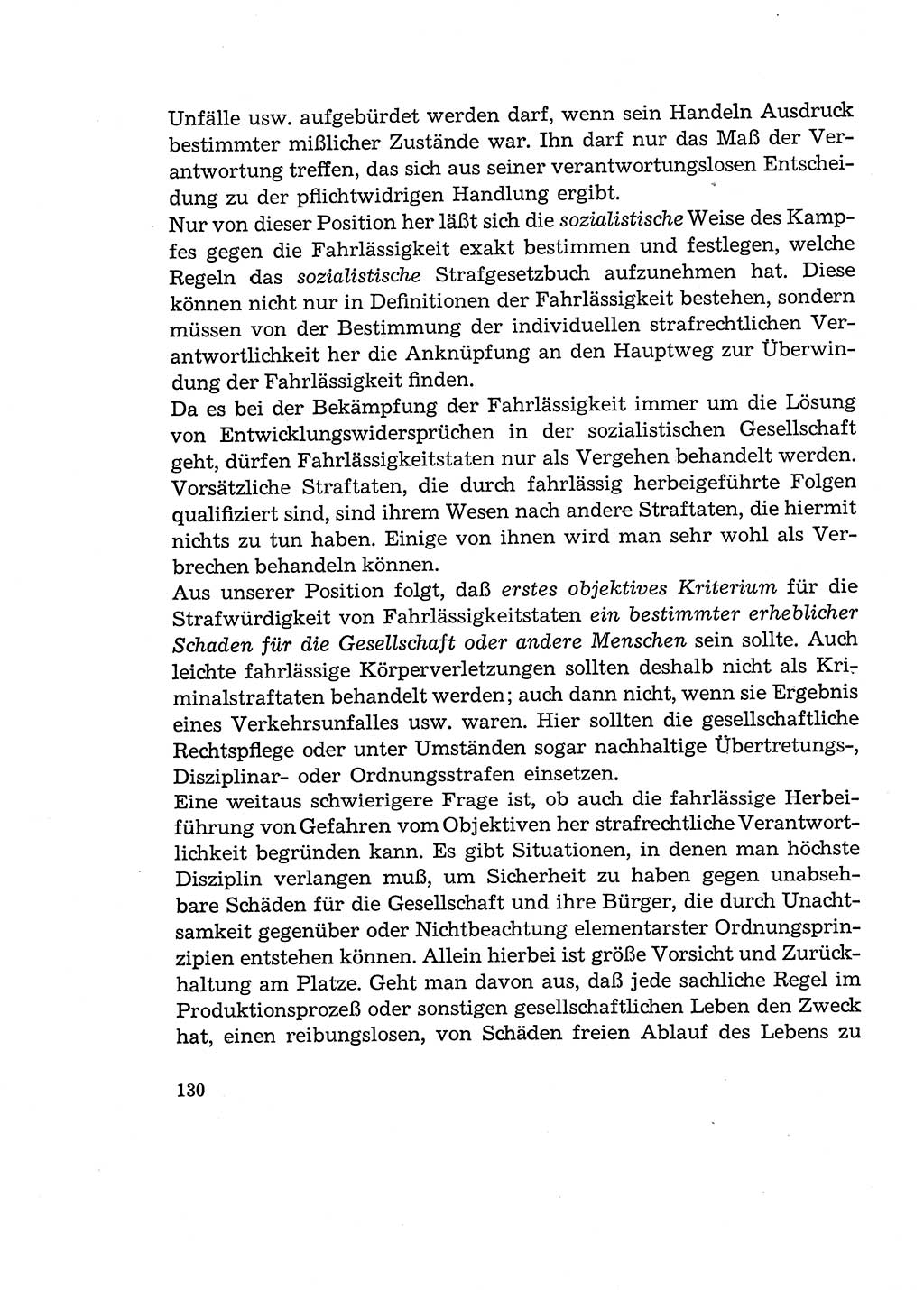 Verantwortung und Schuld im neuen Strafgesetzbuch (StGB) [Deutsche Demokratische Republik (DDR)] 1964, Seite 130 (Verantw. Sch. StGB DDR 1964, S. 130)