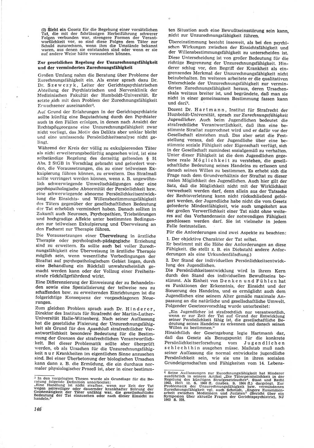 Neue Justiz (NJ), Zeitschrift für Recht und Rechtswissenschaft [Deutsche Demokratische Republik (DDR)], 18. Jahrgang 1964, Seite 146 (NJ DDR 1964, S. 146)